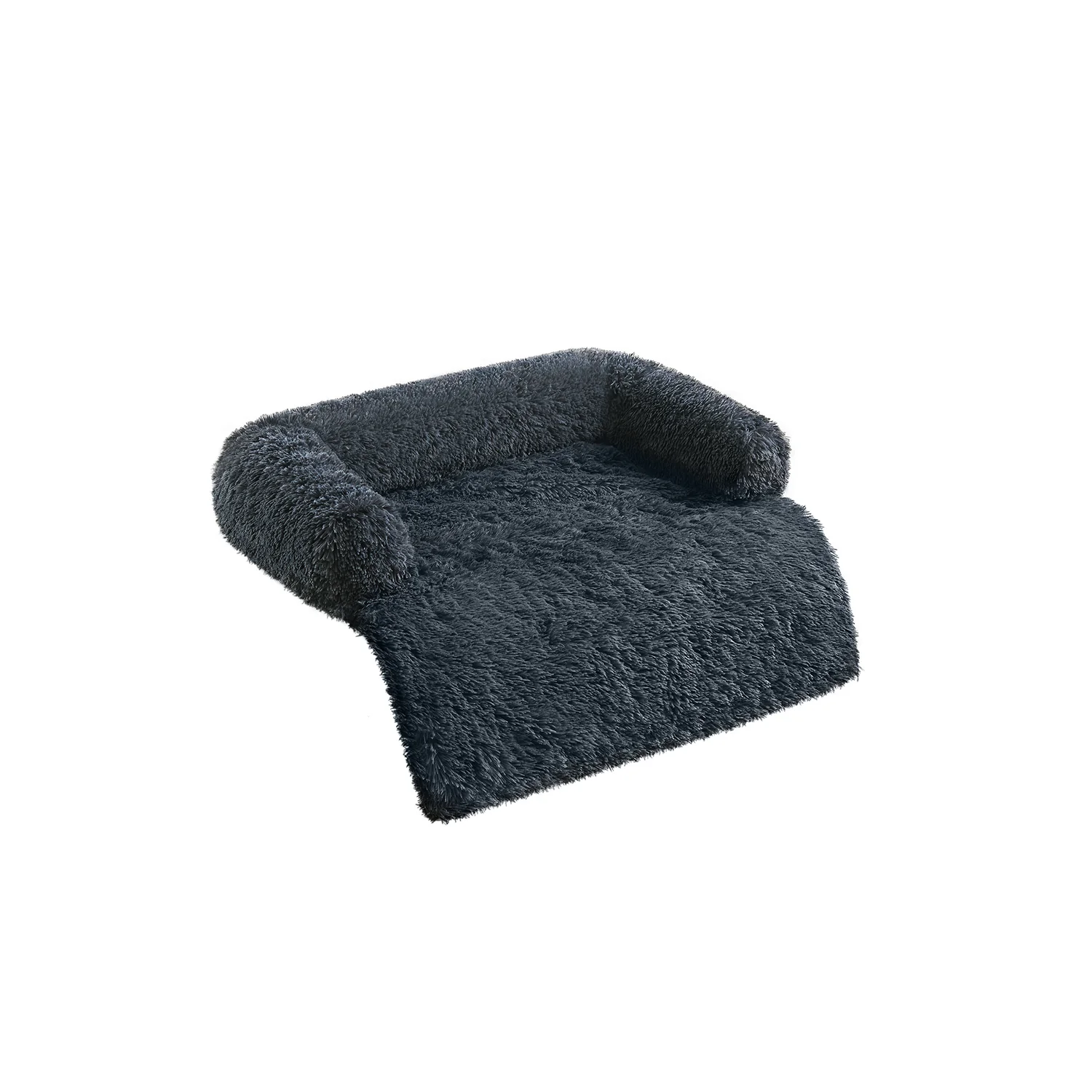 Fluffy Hug Dog Sofa Bed with Removable Cover - Image 5