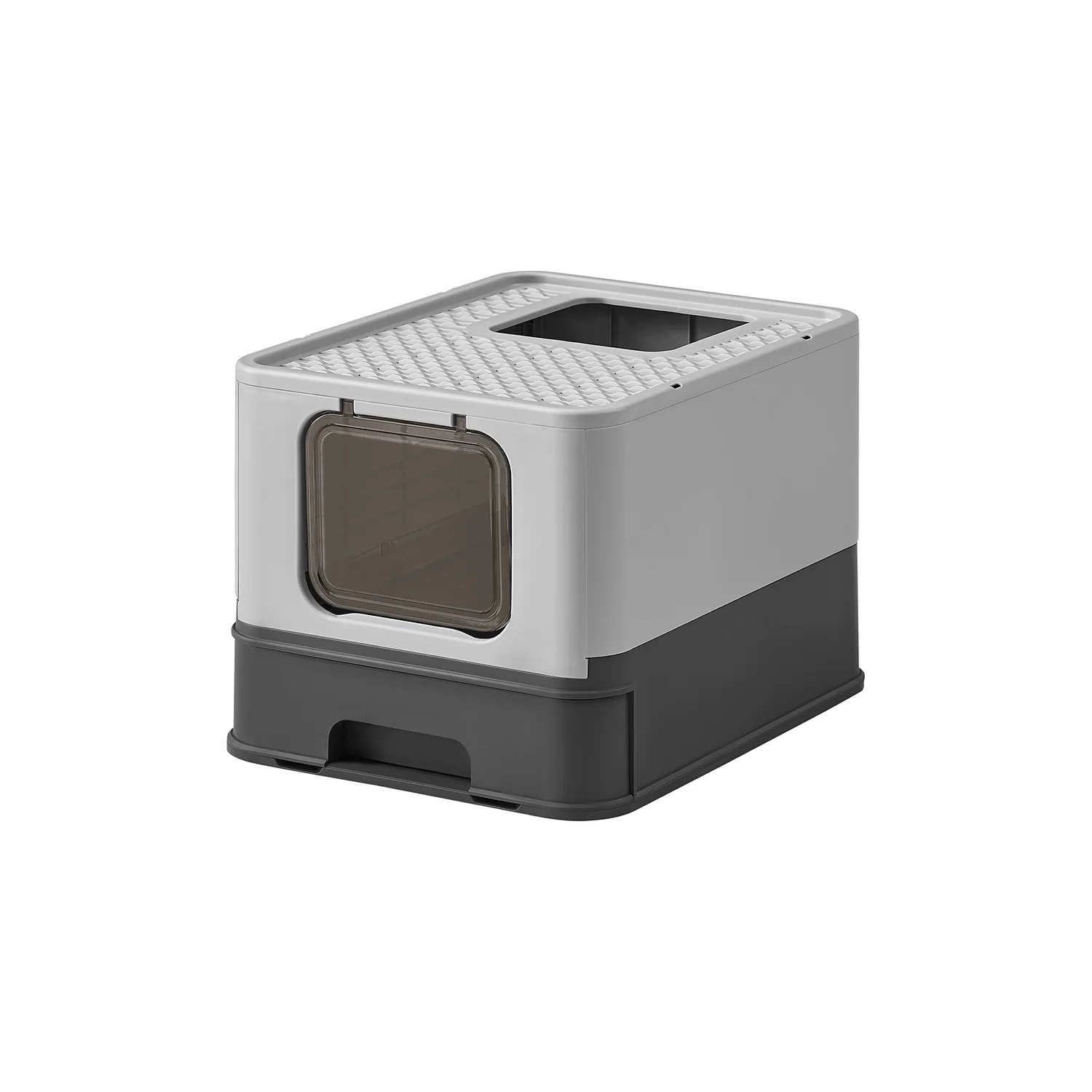 Anti-Leaking Hidden Cat Litter Box with Hood and Slide-Out Tray