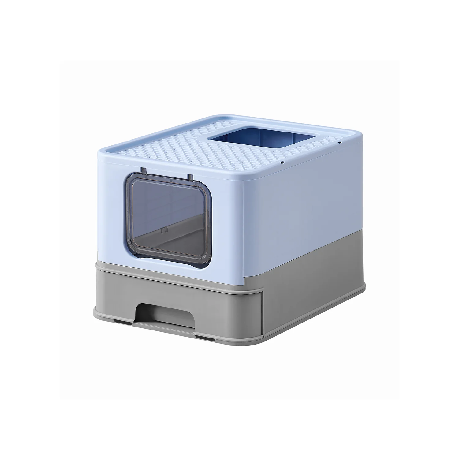 Anti-Leaking Hidden Cat Litter Box with Hood and Slide-Out Tray - Image 3