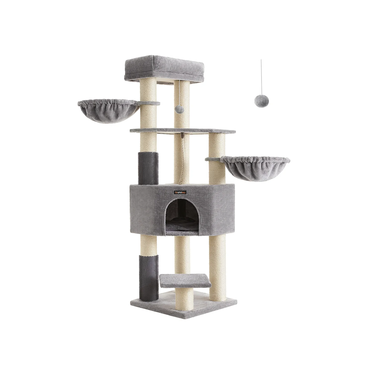 Heavy-Duty Cat Tower with 9 Scratching Posts - Image 2