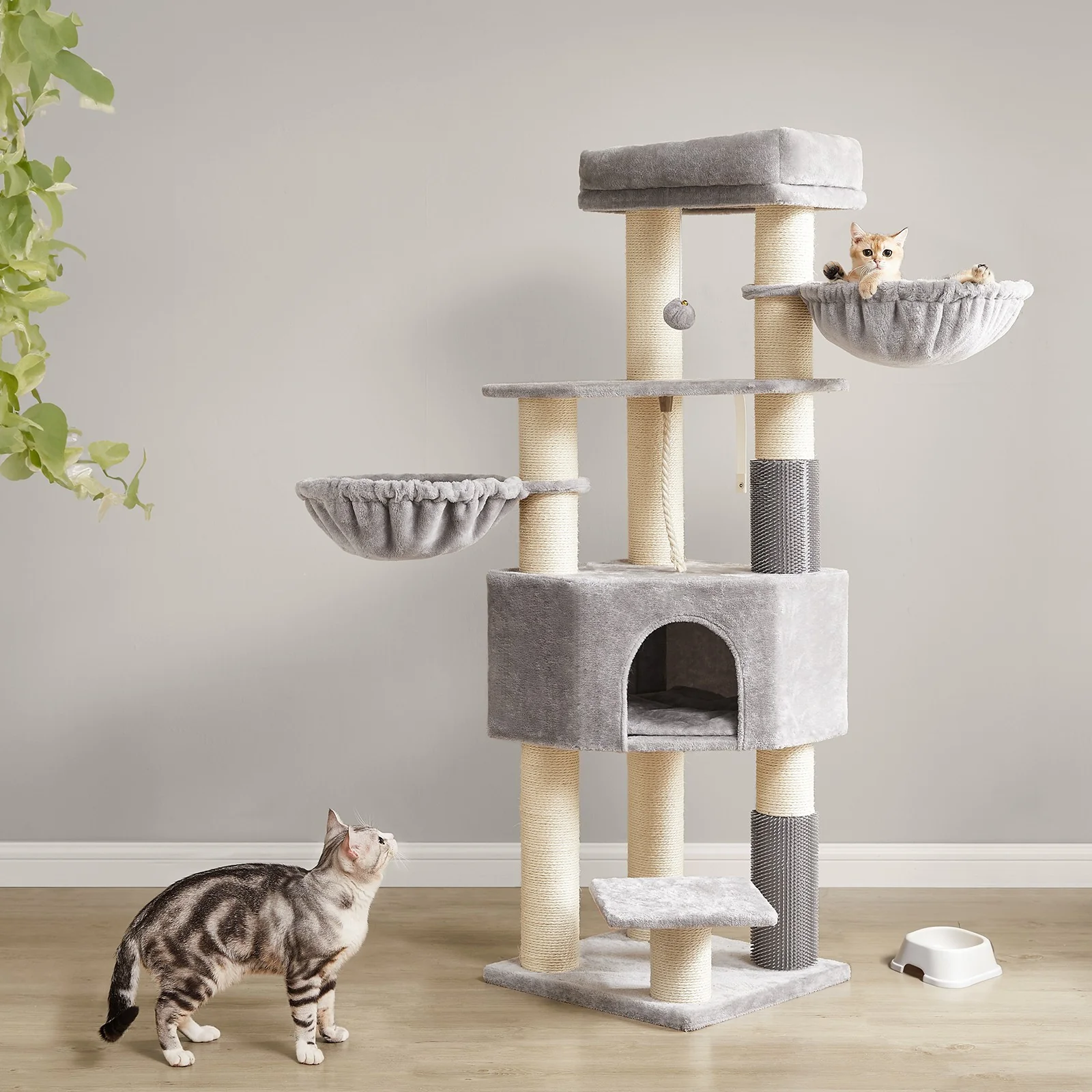 Heavy-Duty Cat Tower with 9 Scratching Posts - Image 2