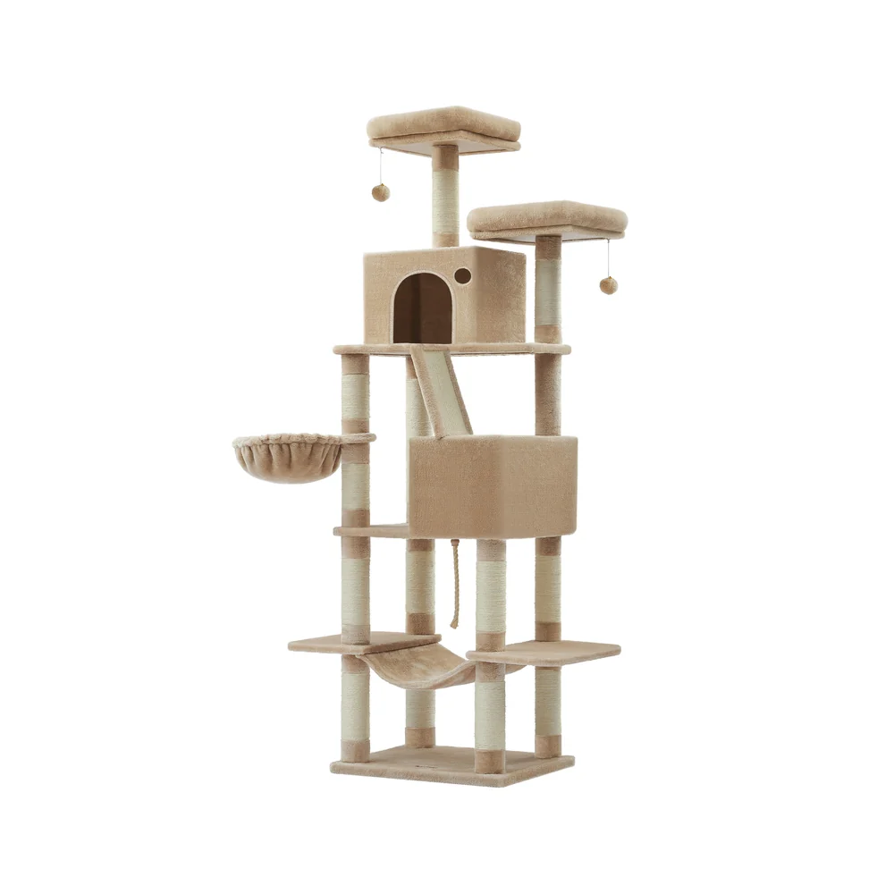 Tall Cat Tree Activity Centre with 13 Scratching Posts - Image 11