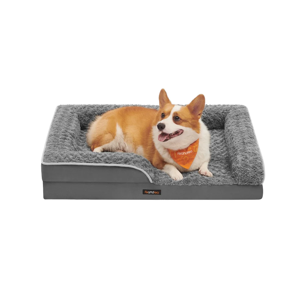 Memory Foam Dog Bed with Sides - Image 7