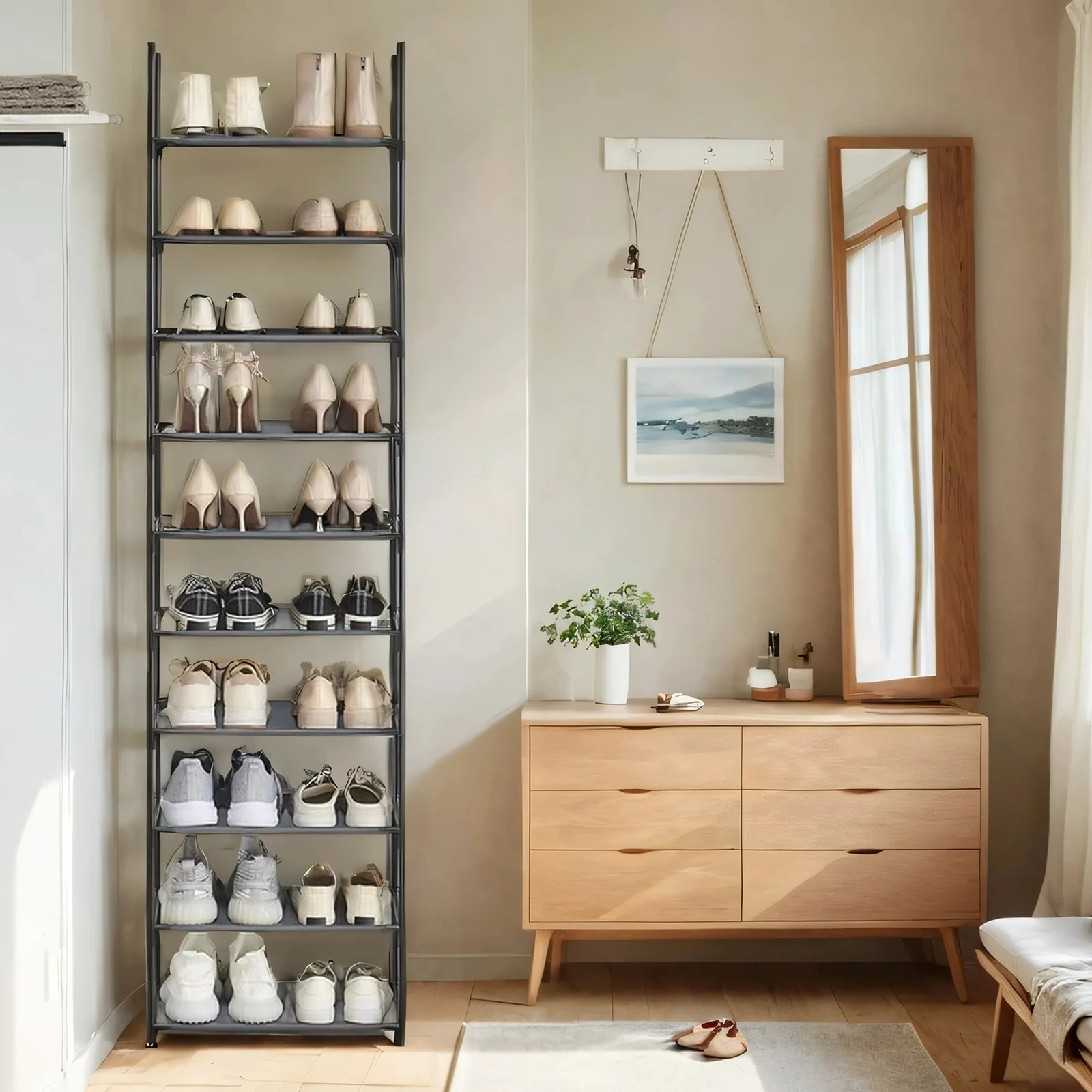 Shoe Rack, 10 Tier Shoe Shelf, Shoe Storage Organizer - Image 2