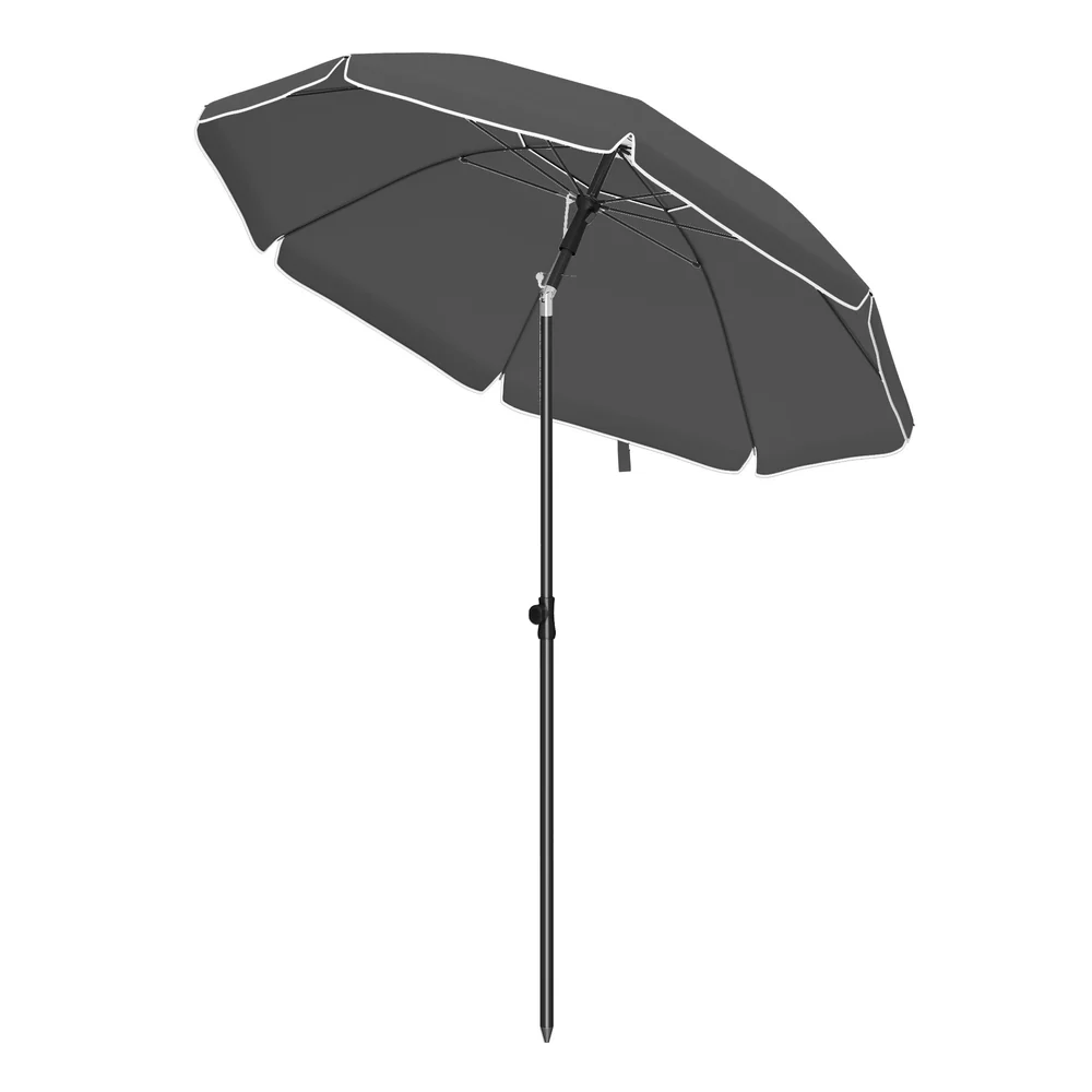 SONGMICS 160 cm Parasol, Garden Umbrella, UPF 50+, 30° Tilt in 2 Directions - Image 4