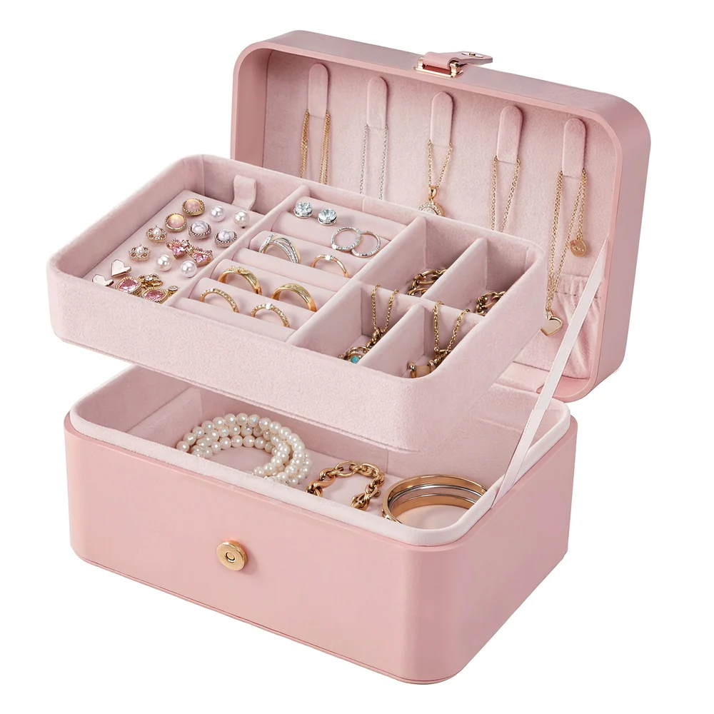 2-Layer Portable Jewellery Box - Image 4
