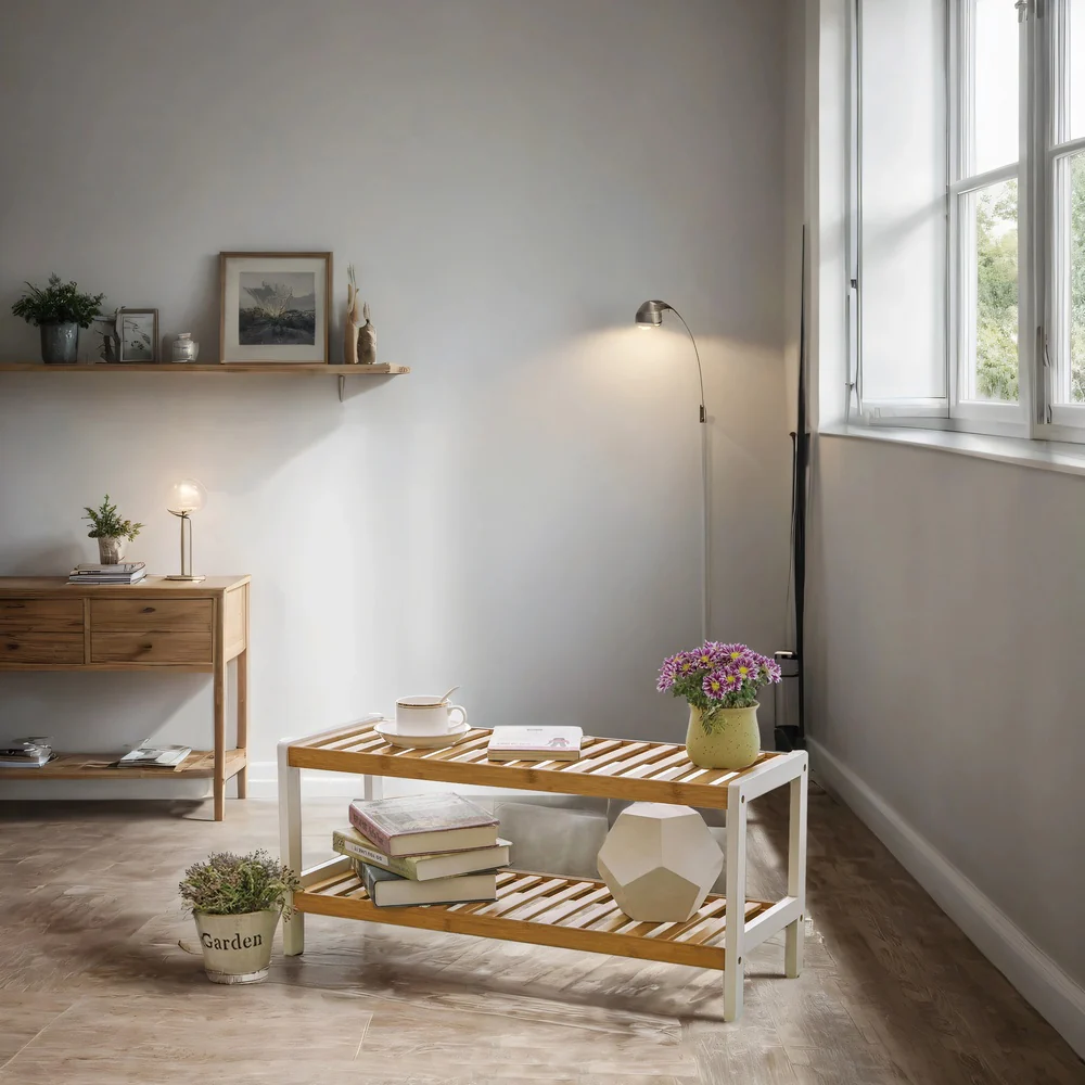 2-Tier Bamboo Rack
