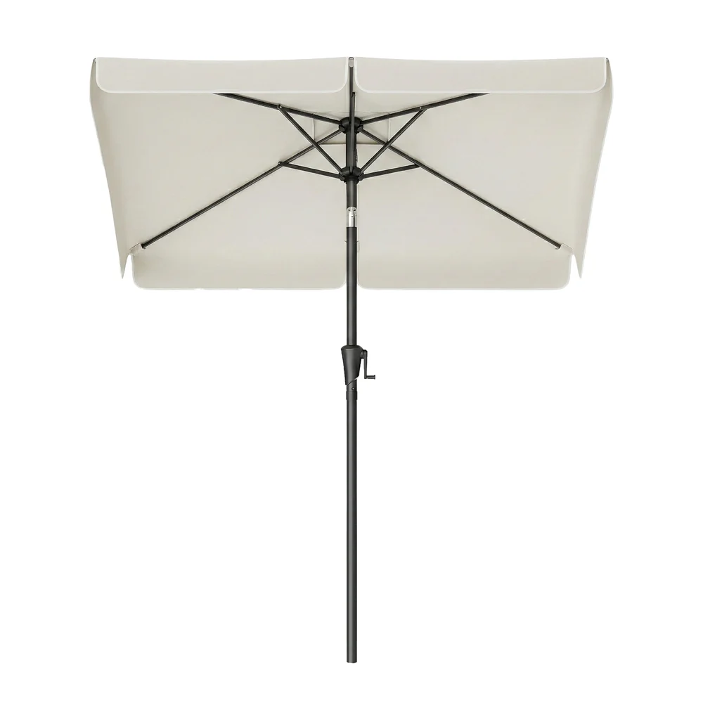 2 x 1.5 m Rectangular Patio Umbrella with 30° Tilt in 2 Directions - Image 2