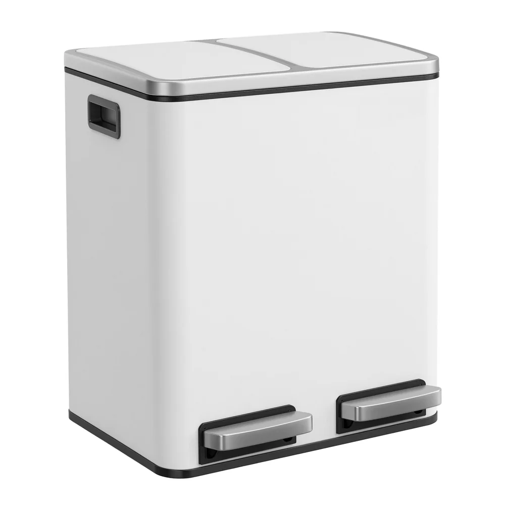 2 x 15 L Double Kitchen Bin With Inner Buckets - Image 5