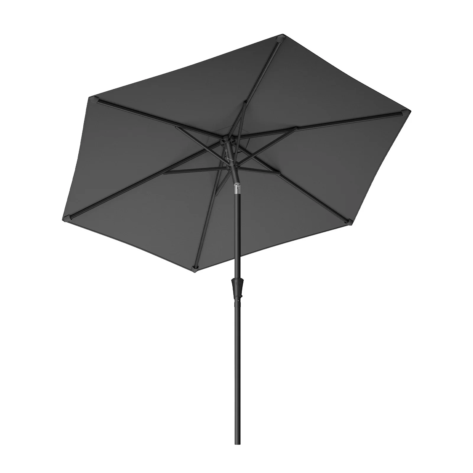 2.7 m Garden Parasol Umbrella Grey