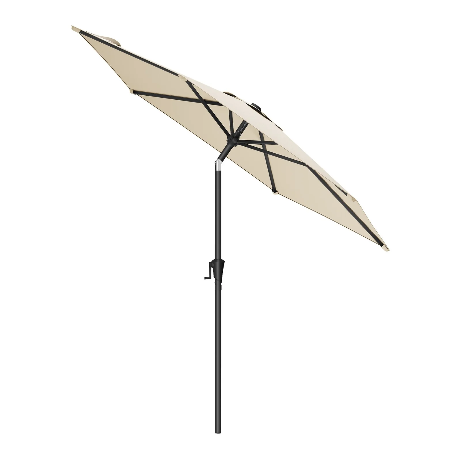 2.7 m Garden Parasol Umbrella Grey - Image 2