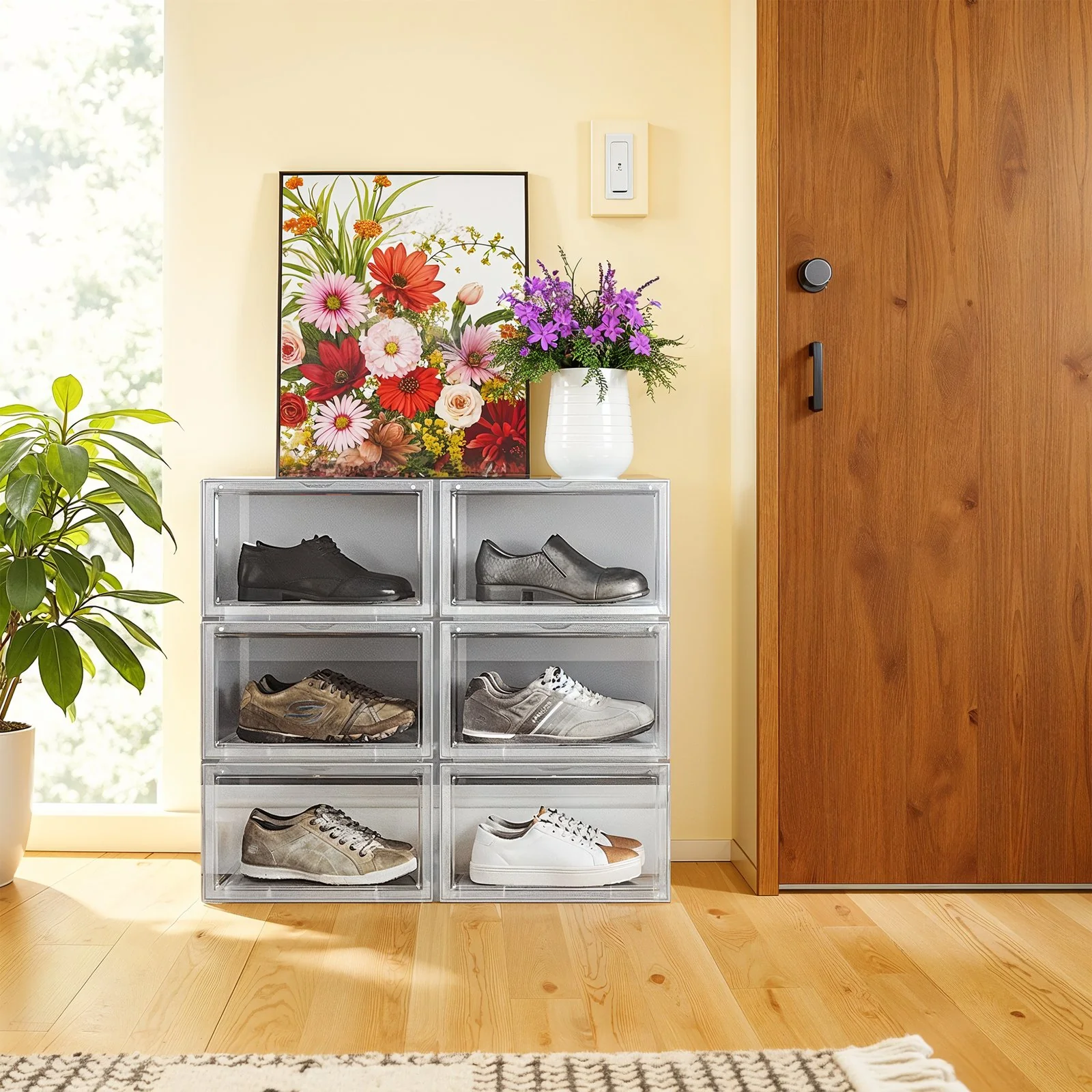 28 x 36 x 22 cm Stackable Shoe Organiser - Image 2
