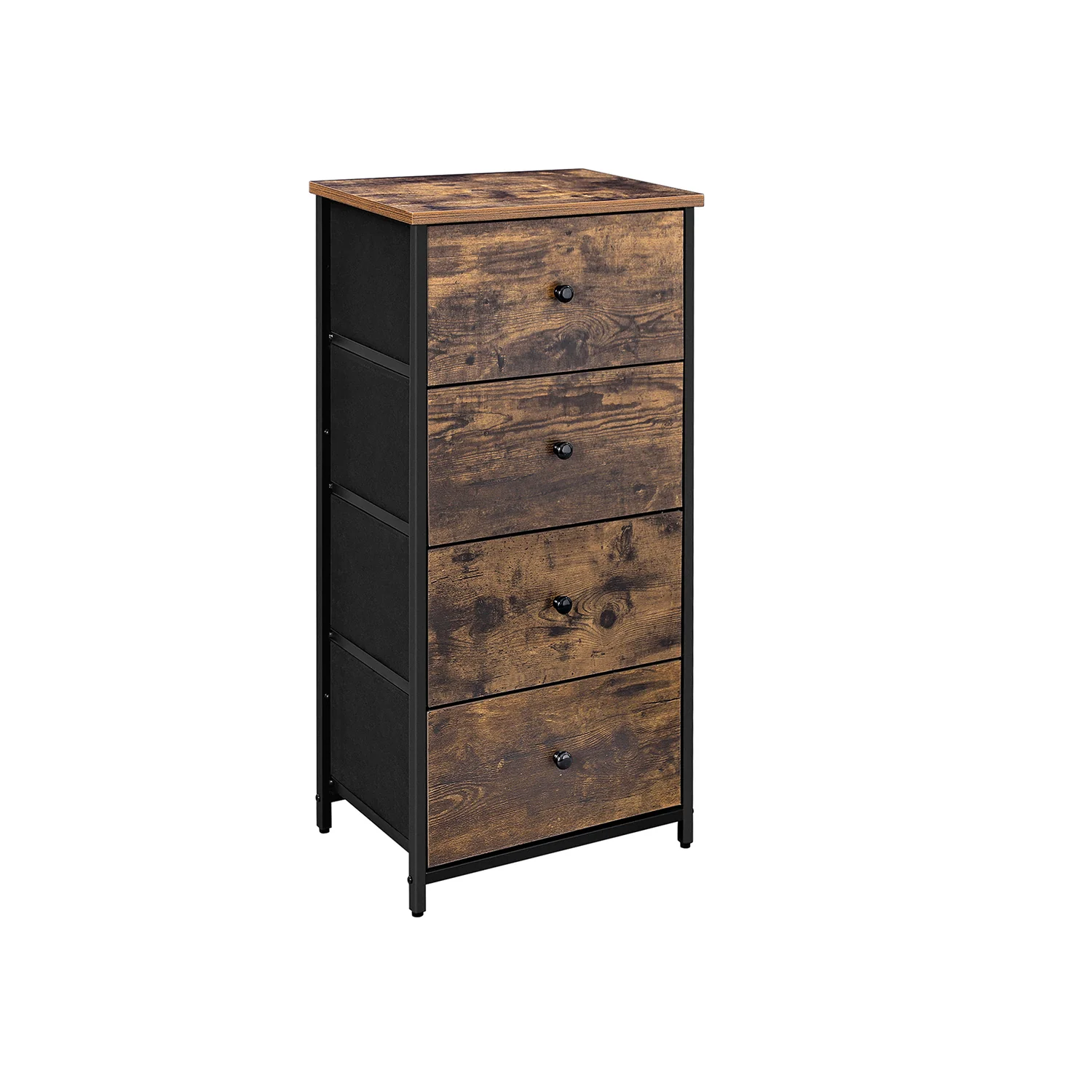 Tall and Slim Chest of 4 Fabric Drawers - Image 7