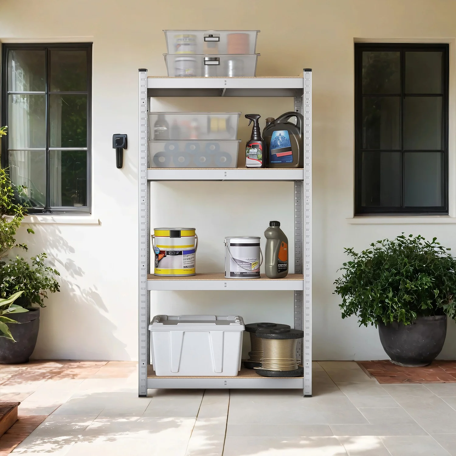 4-Tier Shelving Unit, Steel Shelving Unit for Storage, for Garage - Image 3