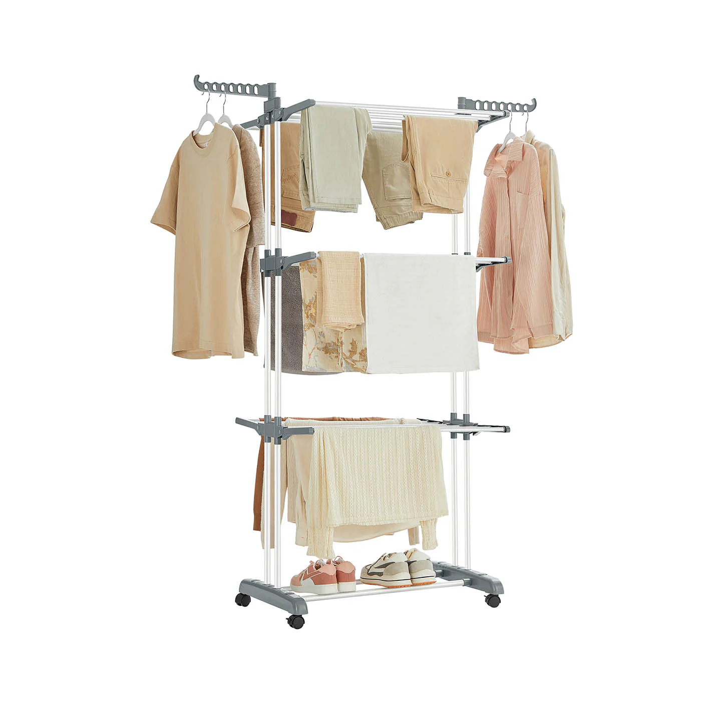 4-Tier Large Foldable Clothes Airer - Image 2