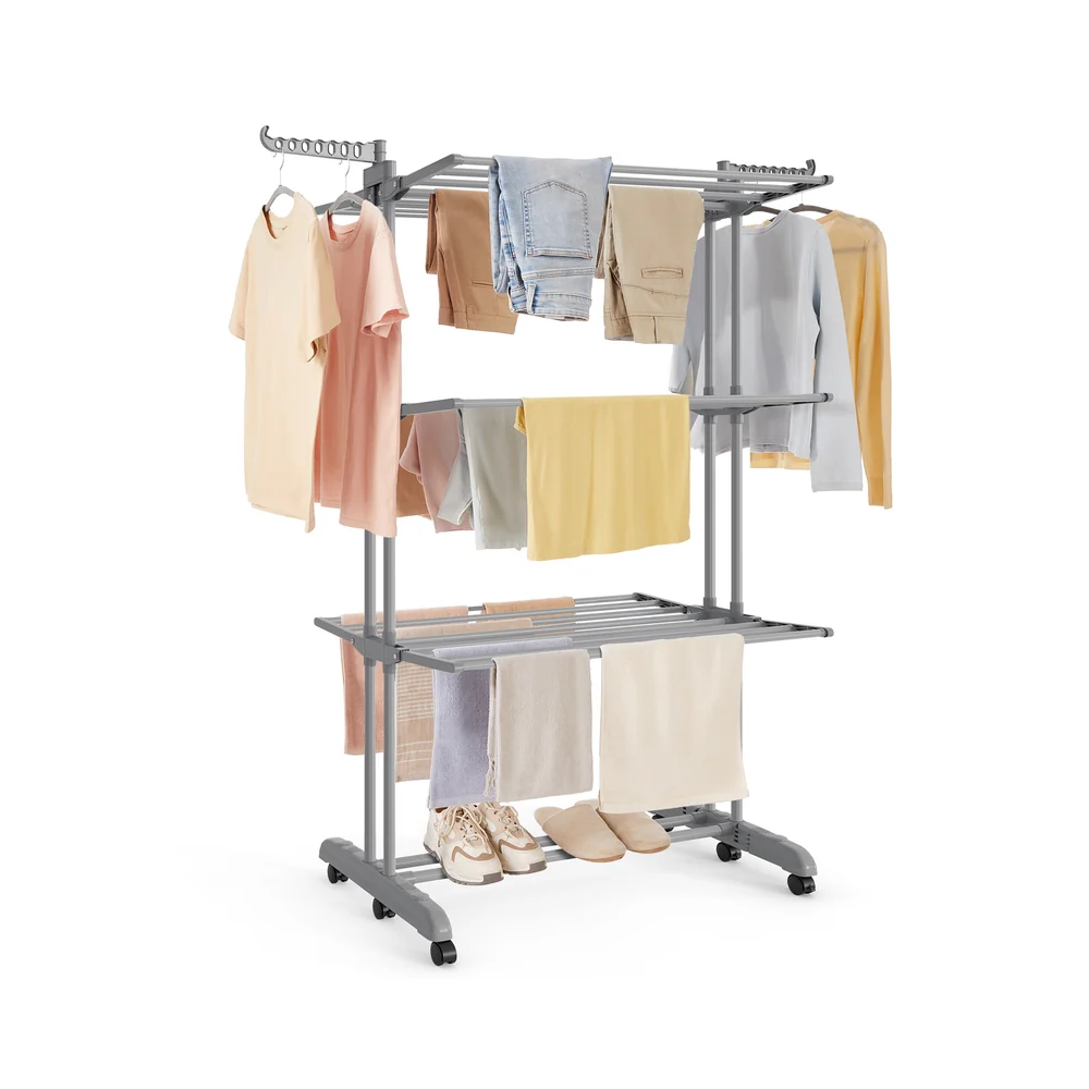 4-Tier Large Foldable Clothes Airer - Image 6