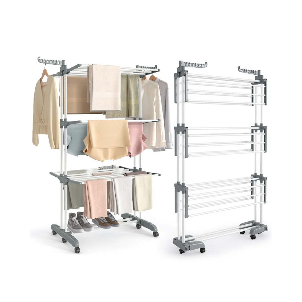 4-Tier Large Foldable Clothes Airer - Image 7