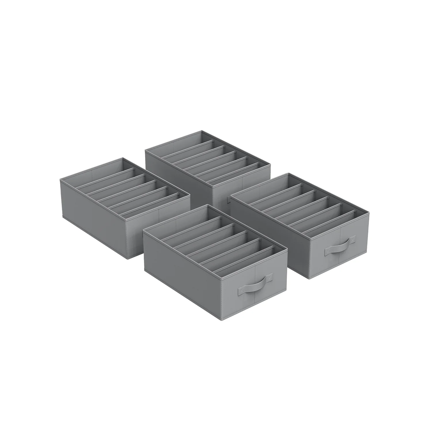 Foldable 6-Compartment Drawer Organisers