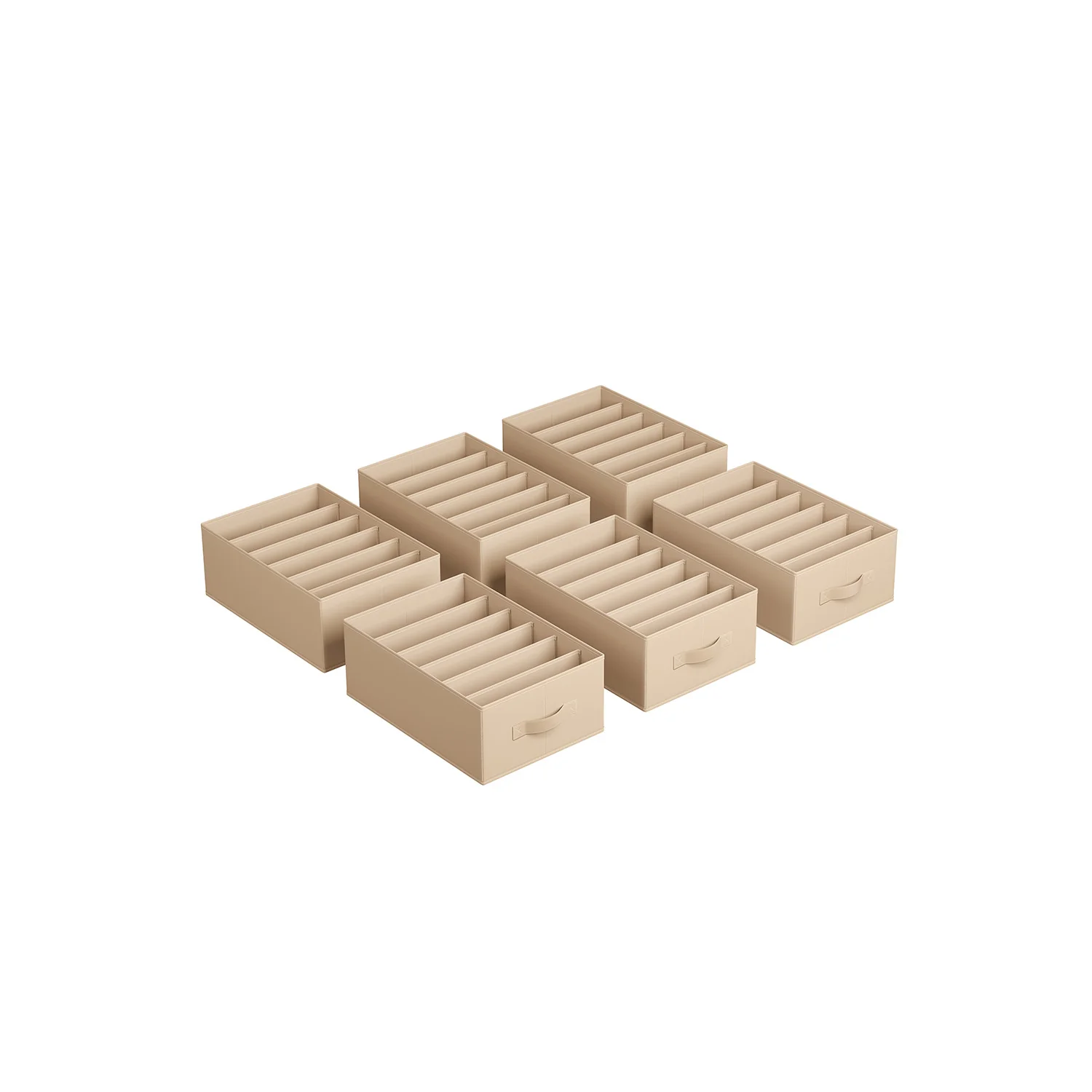 Foldable 6-Compartment Drawer Organisers - Image 10