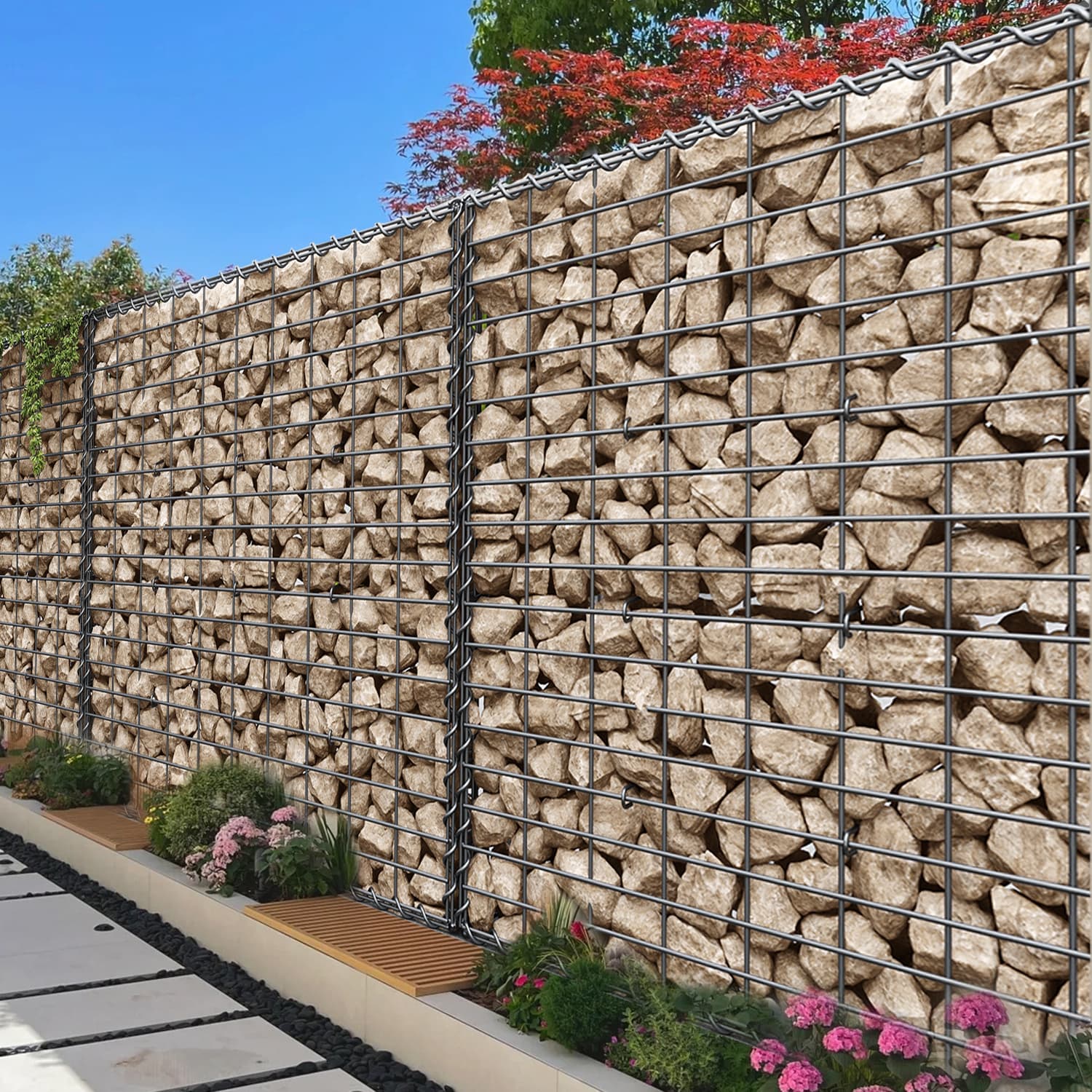 Mesh Gabion Basket 100 x 95 x 30 cm - Image 4