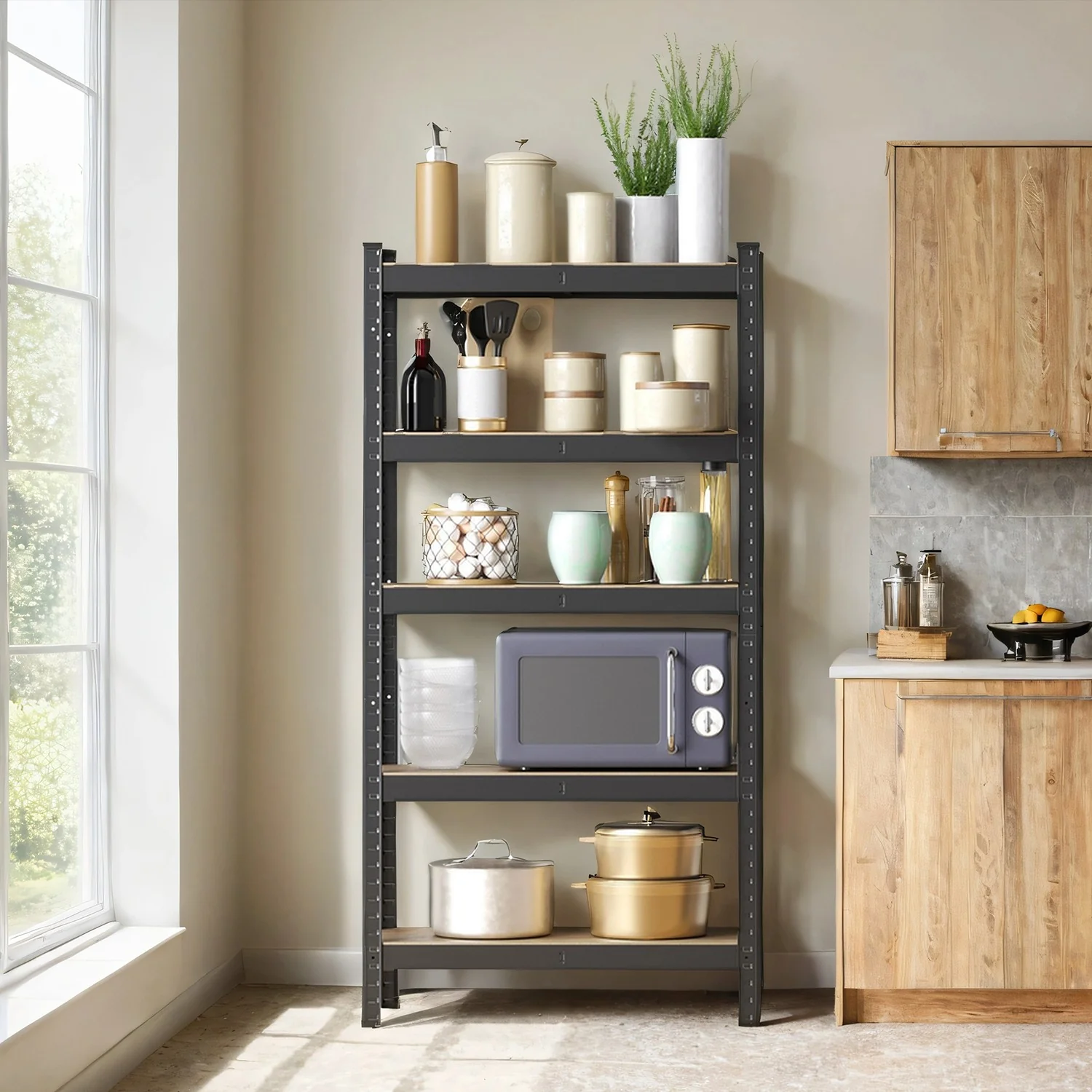 5-Tier Shelving Unit, Steel Shelving Unit for Storage, for Garage - Image 13