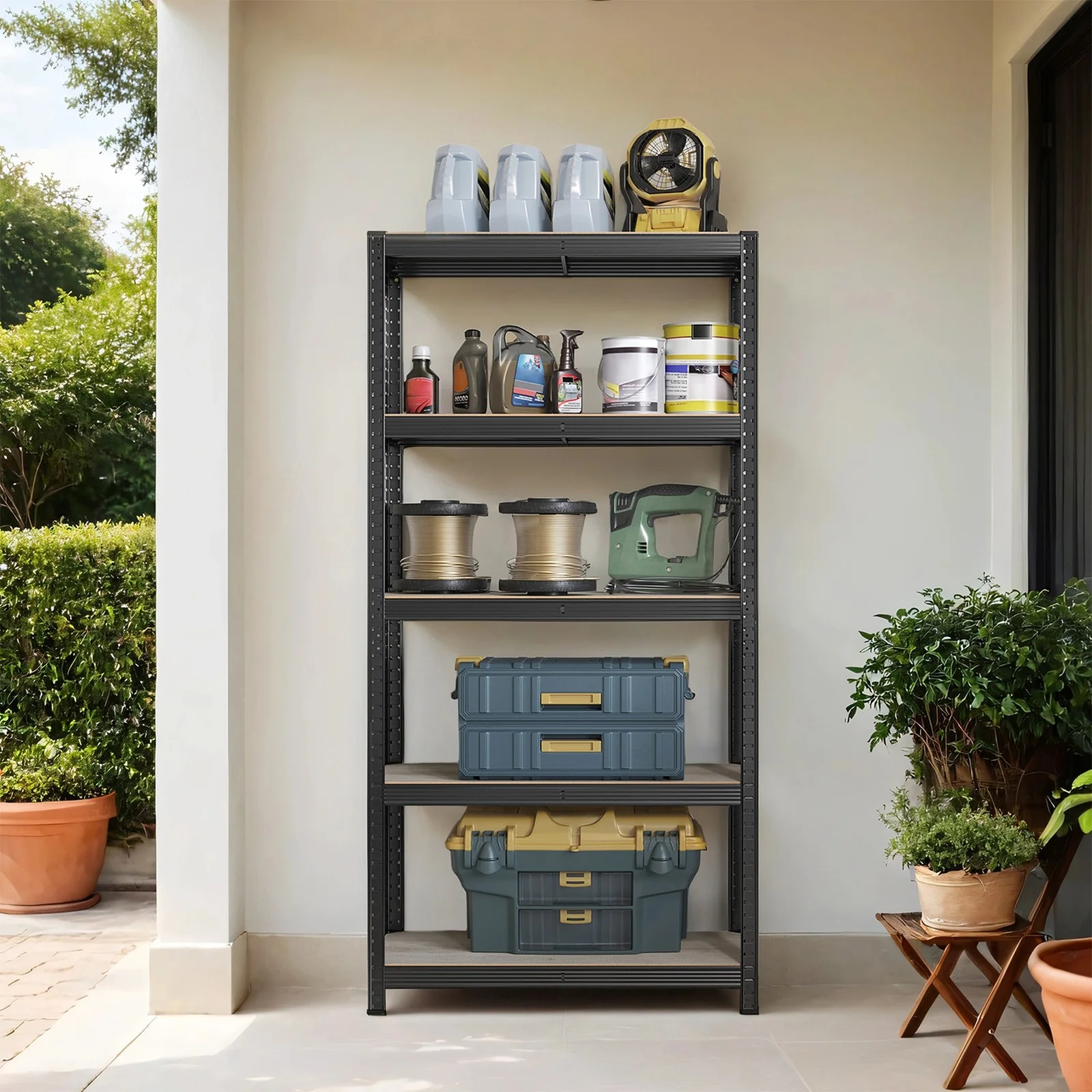 5-Tier Shelving Unit, Steel Shelving Unit for Storage, for Garage - Image 14