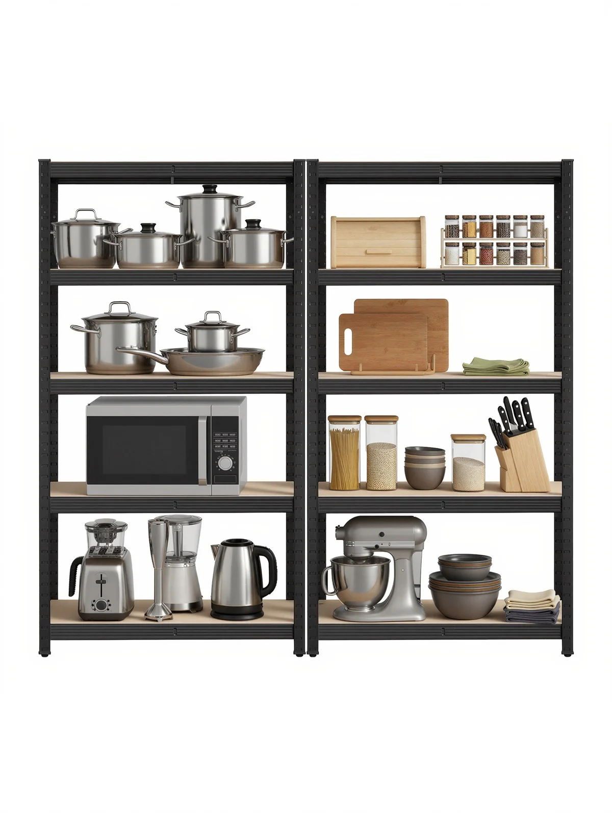 5-Tier Shelving Unit, Steel Shelving Unit for Storage, for Garage - Image 17