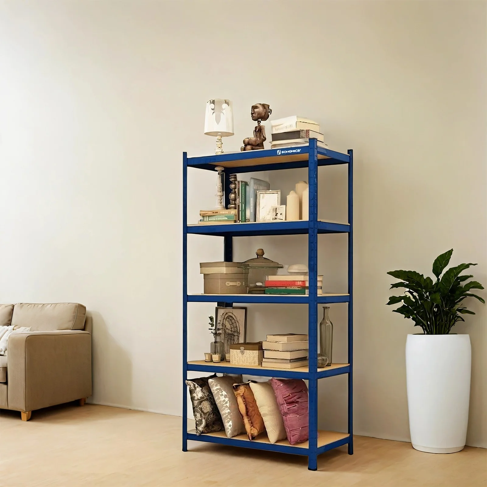 5-Tier Shelving Unit, Steel Shelving Unit for Storage, for Garage - Image 22