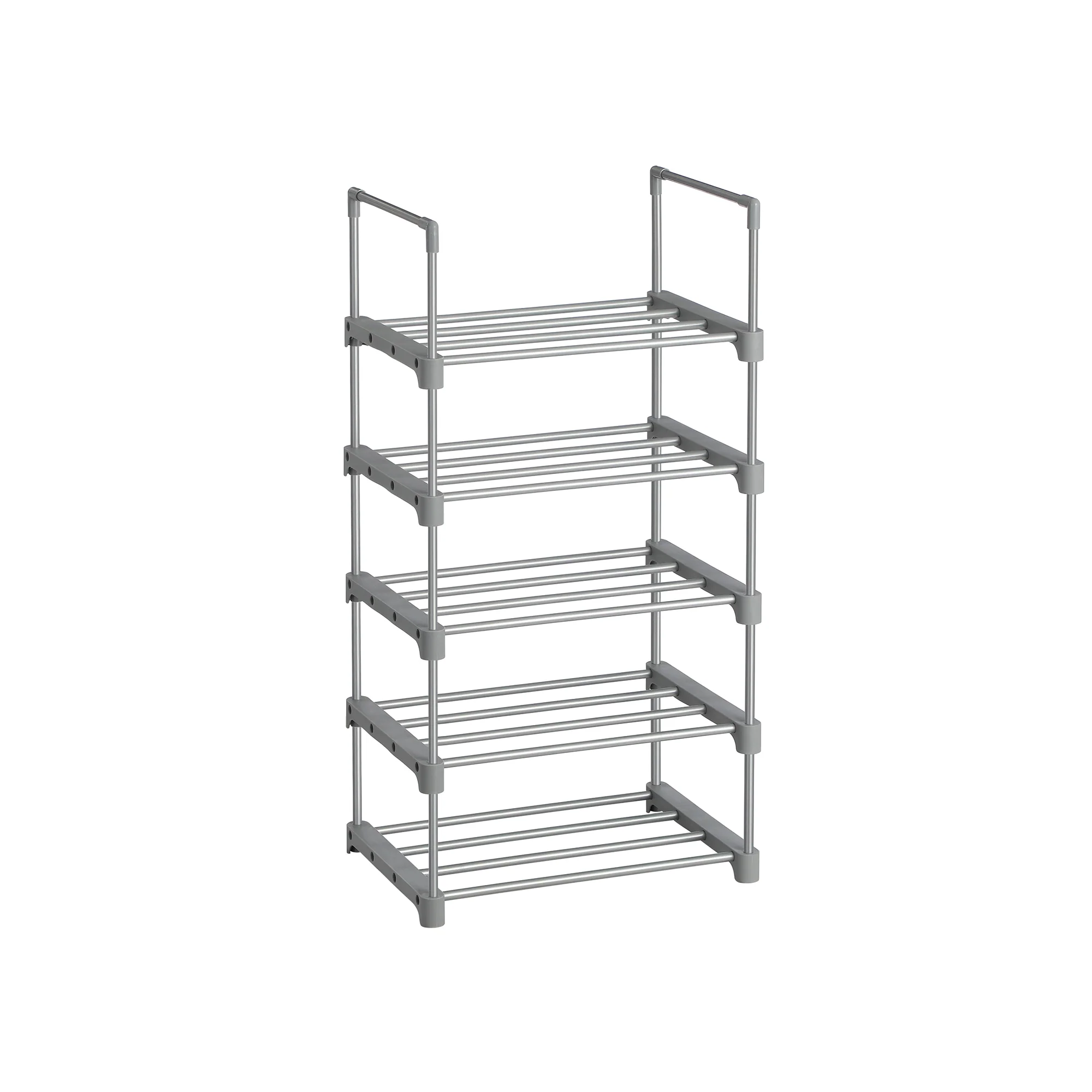 5-Tier Metal Stackable Shoe Rack - Image 2