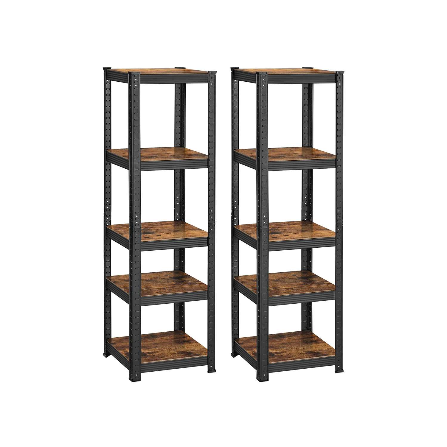 5-Tier Steel Shelving Unit 37 x 37 x 150 cm - Image 3