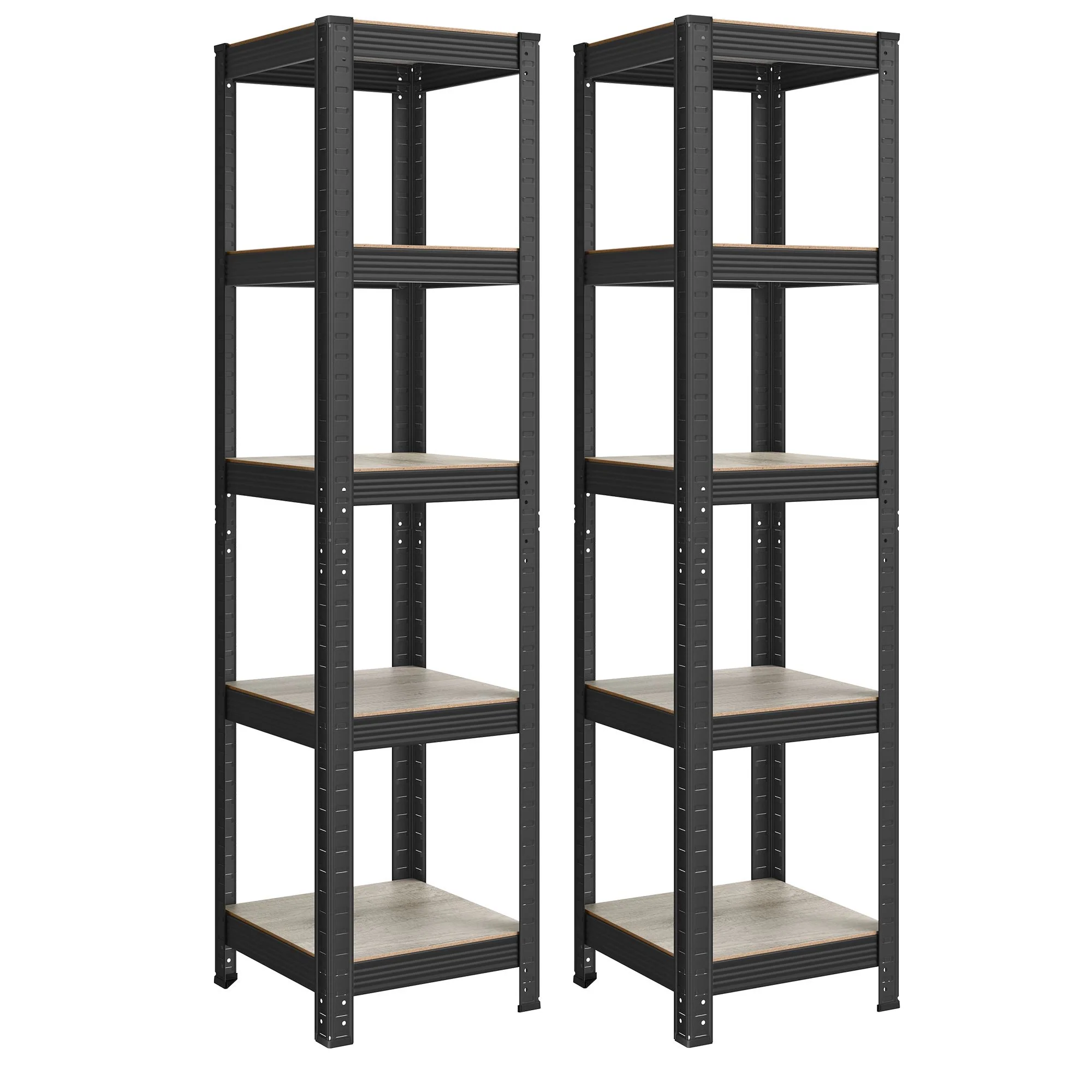 5-Tier Steel Shelving Unit 37 x 37 x 150 cm - Image 4