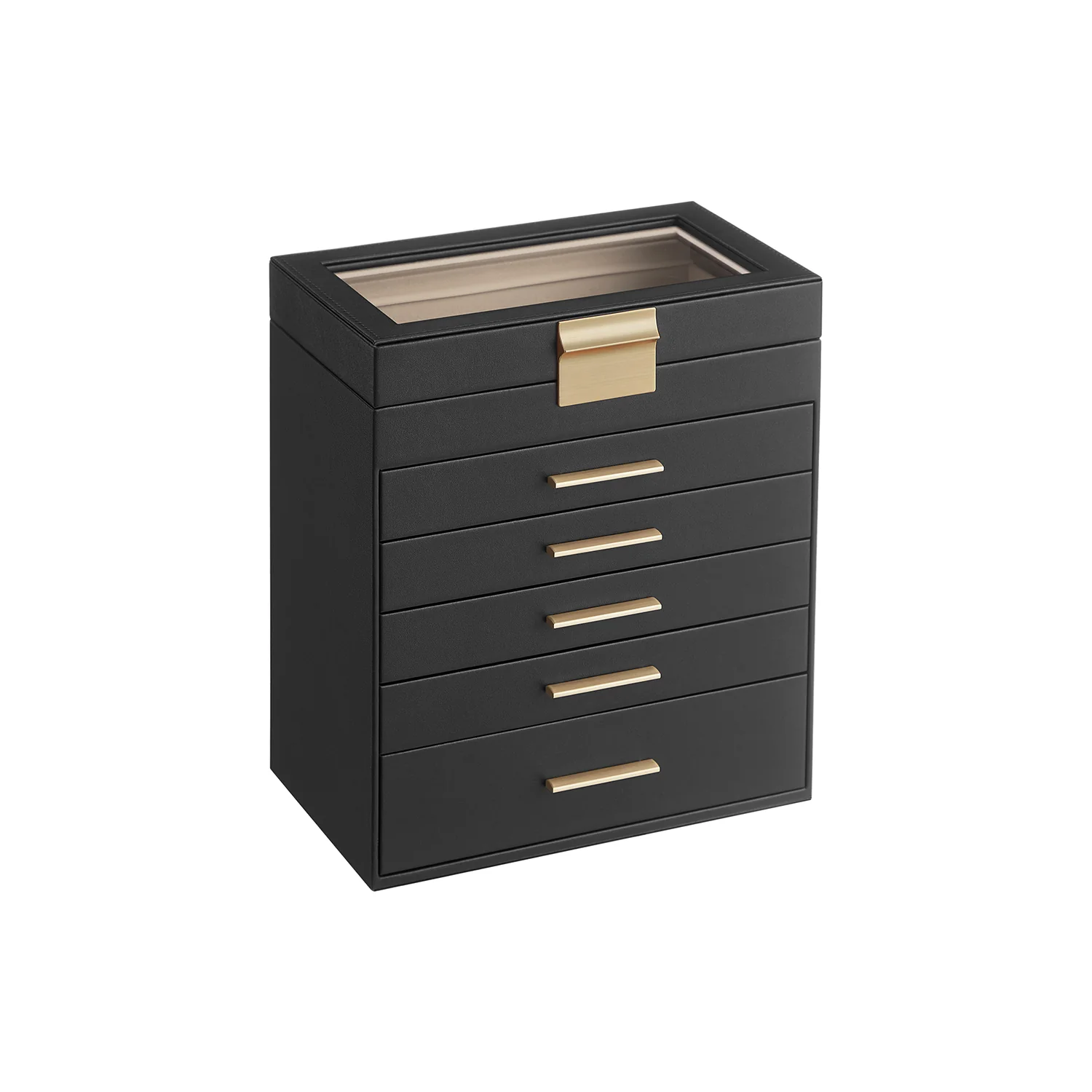 6-Tier Jewellery Box with Glass Lid - Image 2