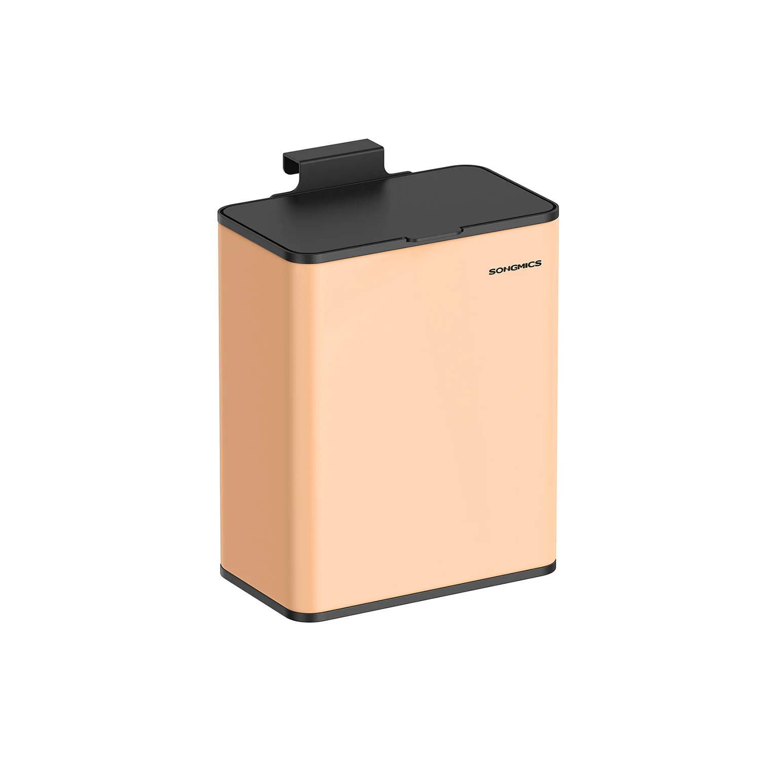 8L Hanging Kitchen Steel Bin with Lid - Image 3
