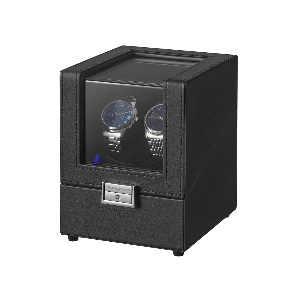 Automatic Double Watch Winder Box with Quiet Motor