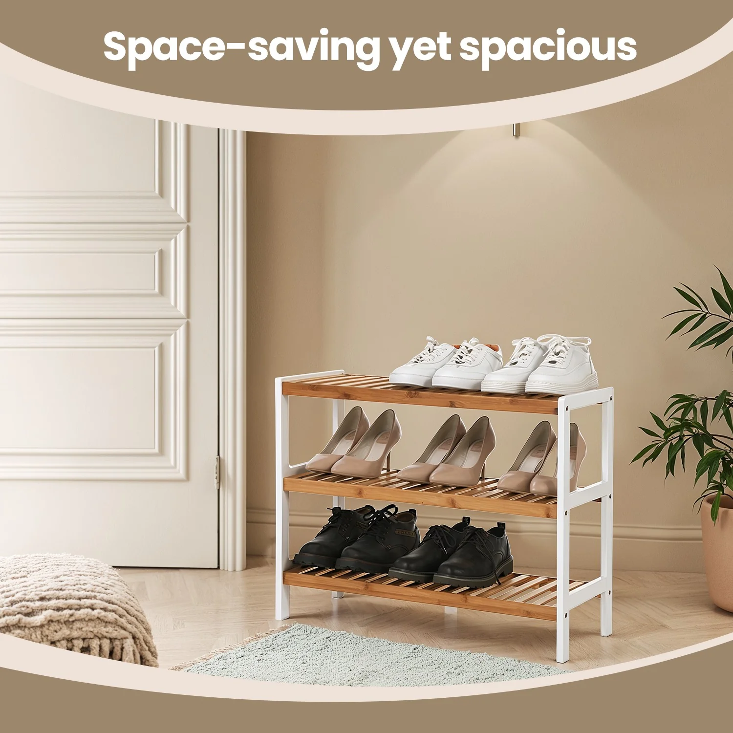 Bamboo Shoe Rack