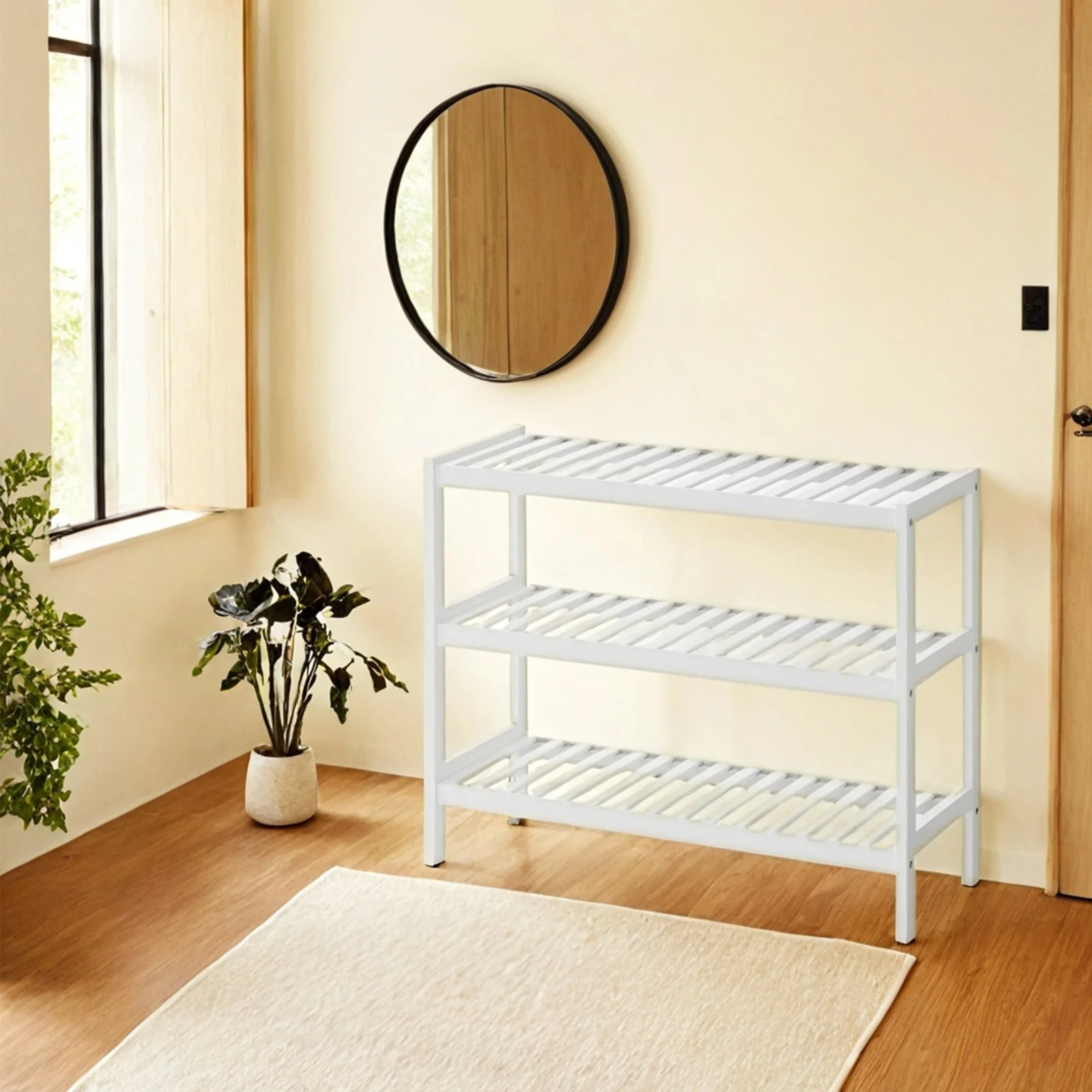Bamboo Shoe Rack