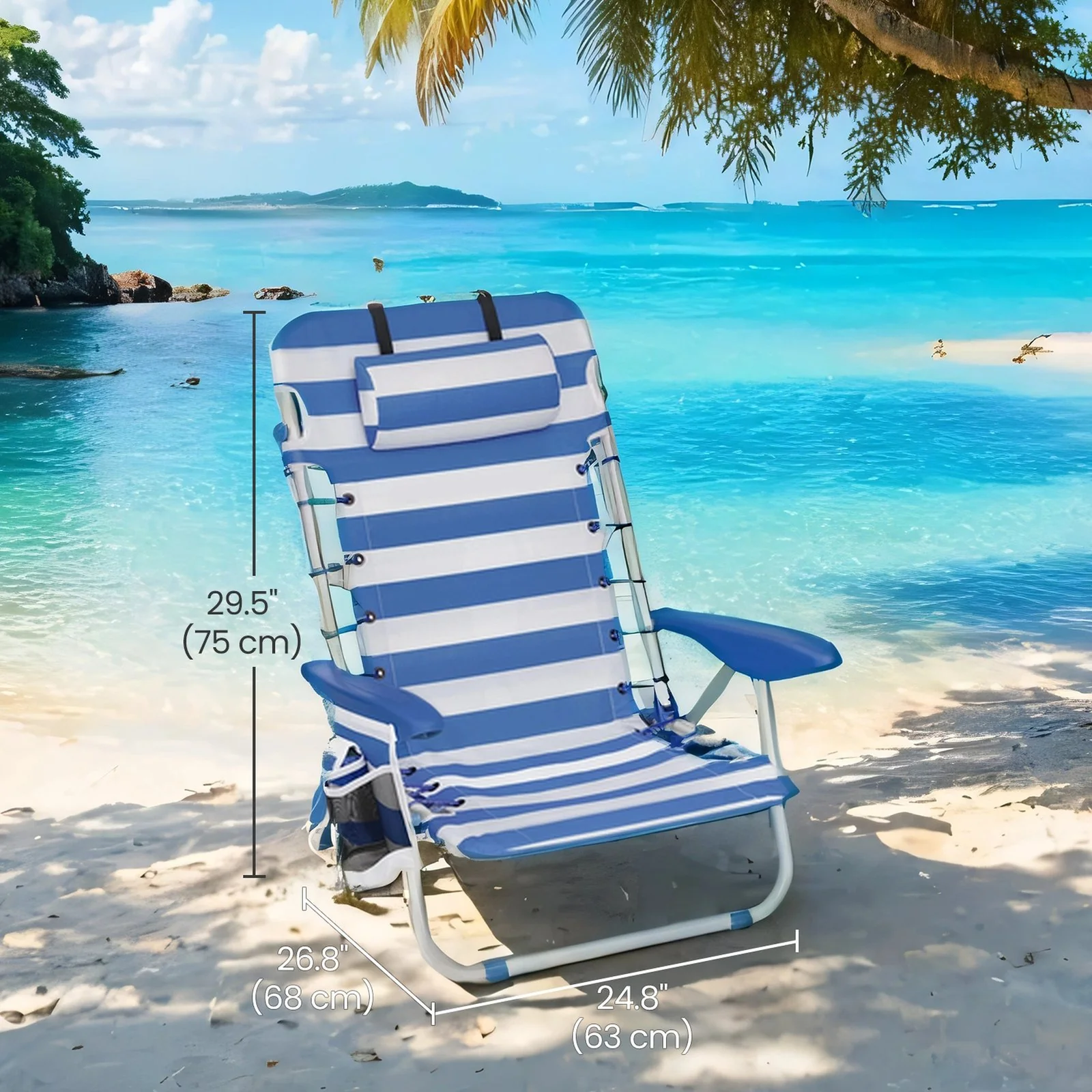 Beach Chair with Pillow