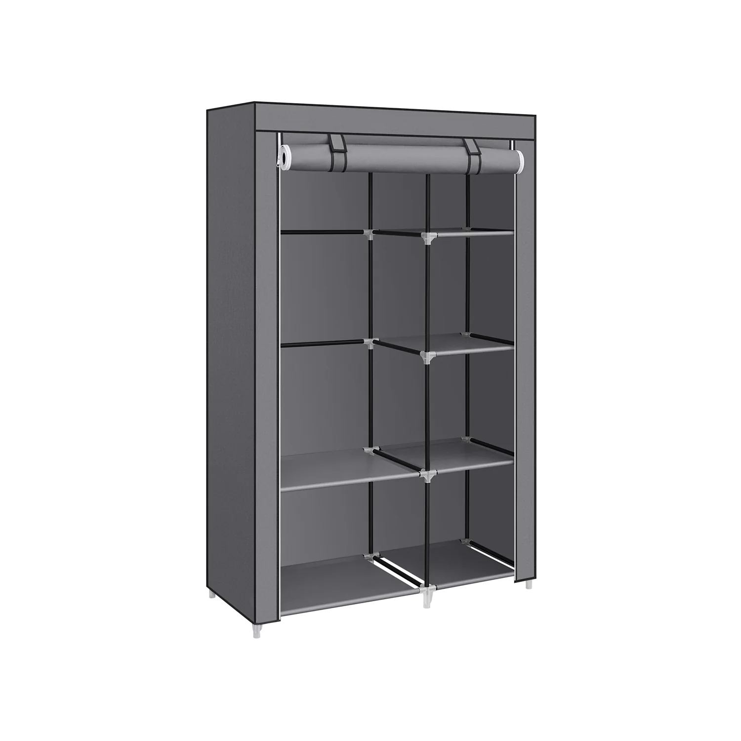 Portable Wardrobe with Fabric Cover - Image 2