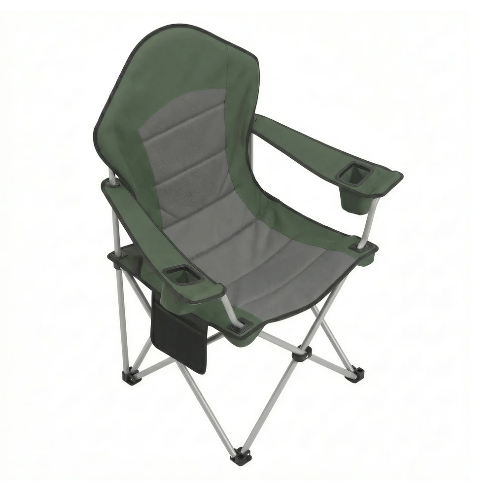Camping Chair with High Back and Practical Holders - Image 2