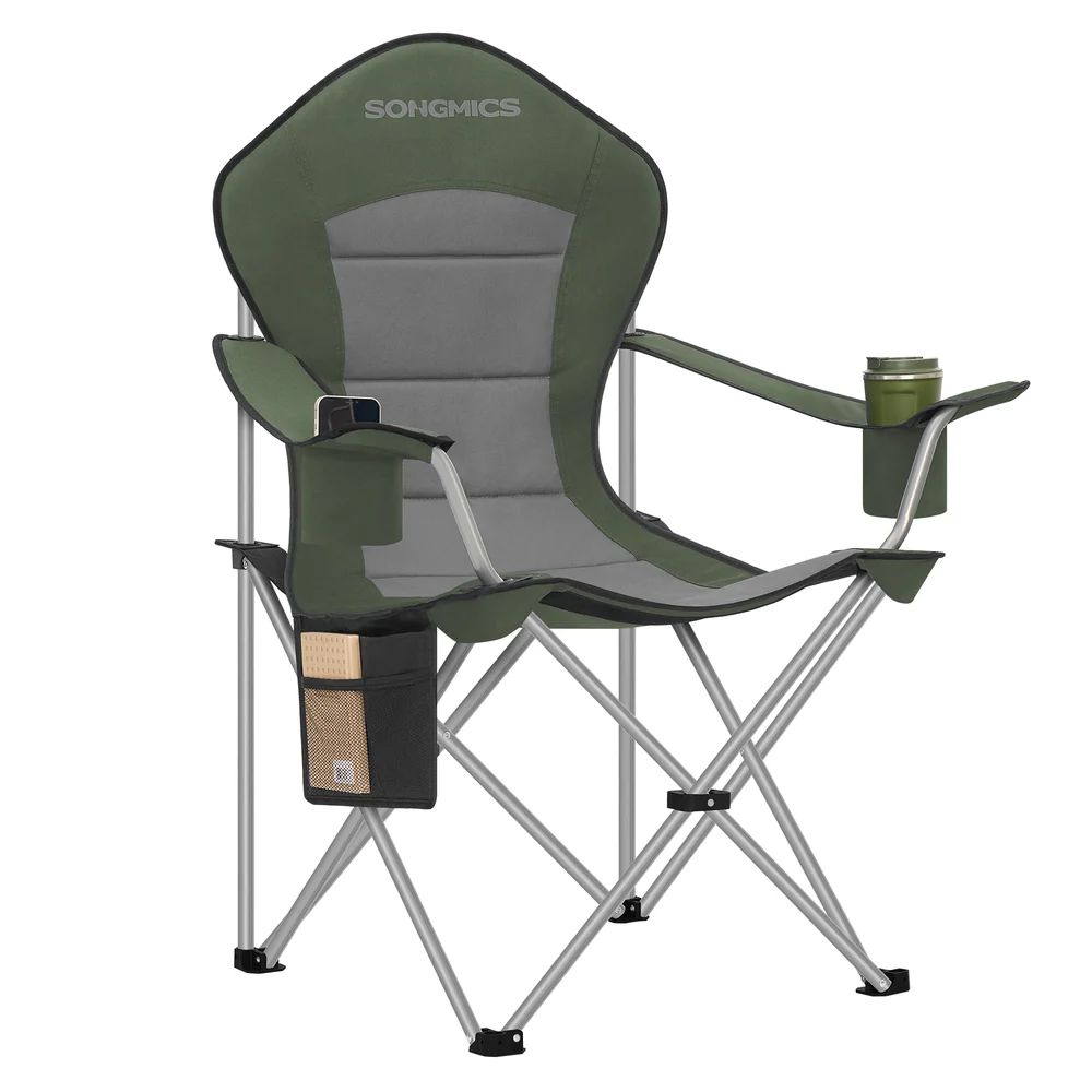 Camping Chair with High Back and Practical Holders - Image 2