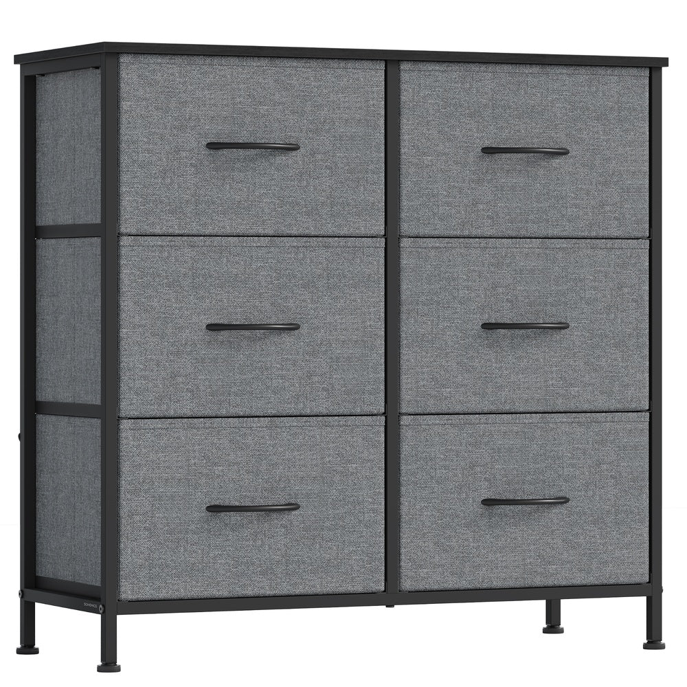 Chest of drawers with fabric drawers for versatile storage - Image 11