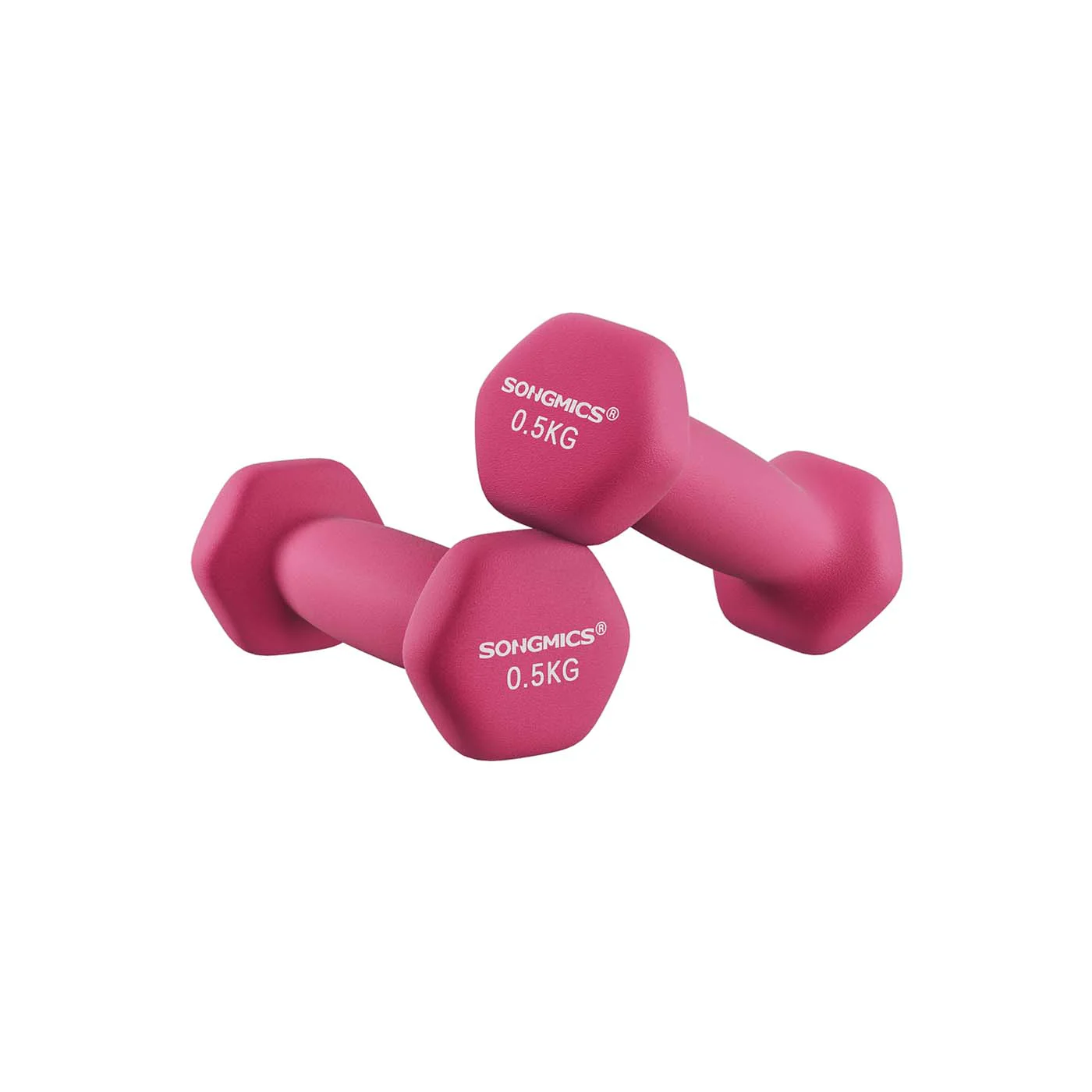 Double Pink 2 x 0.5kg Women Dumbbells