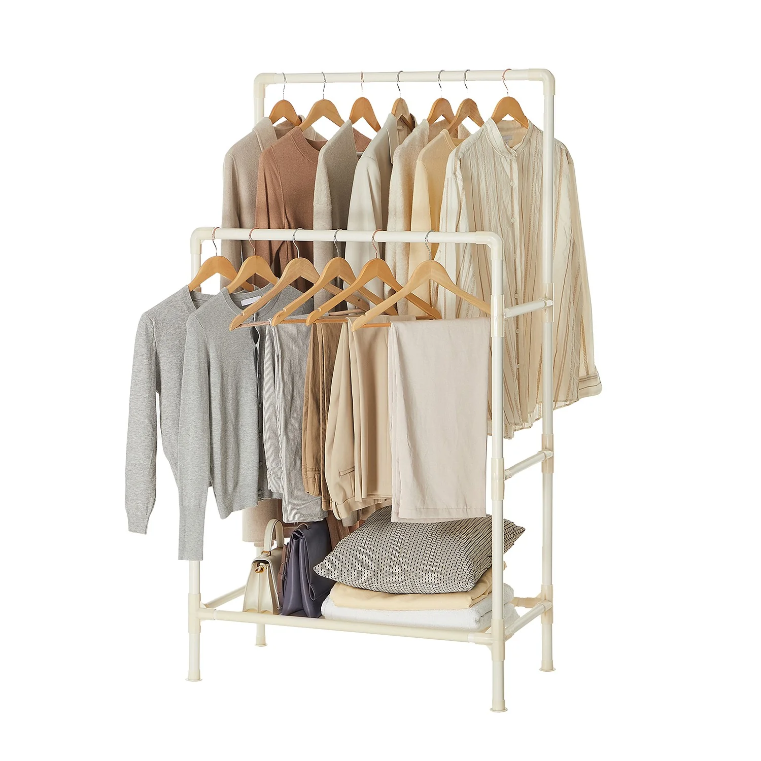 Double Rails Clothes Rack