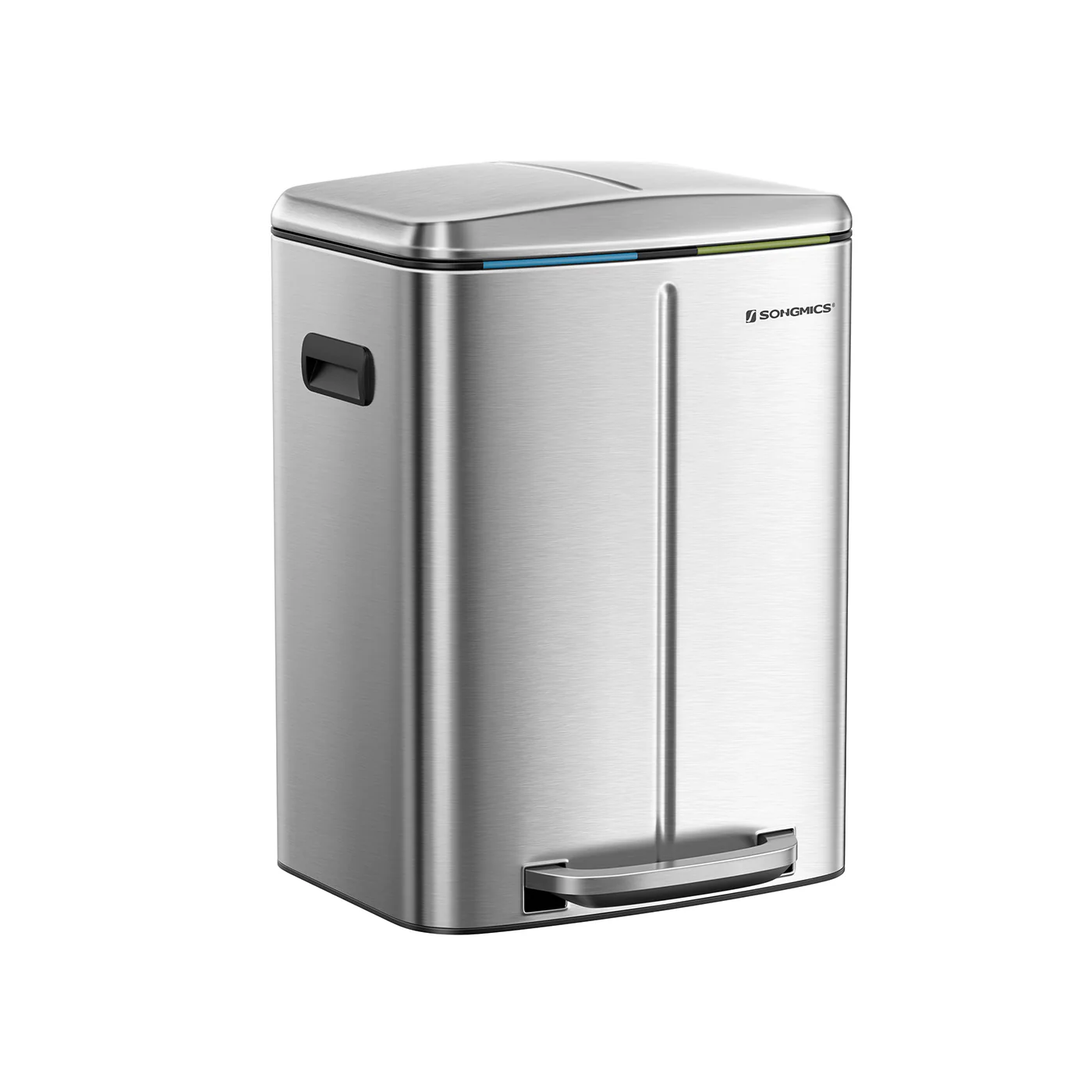 Dual Metal Rubbish Bin