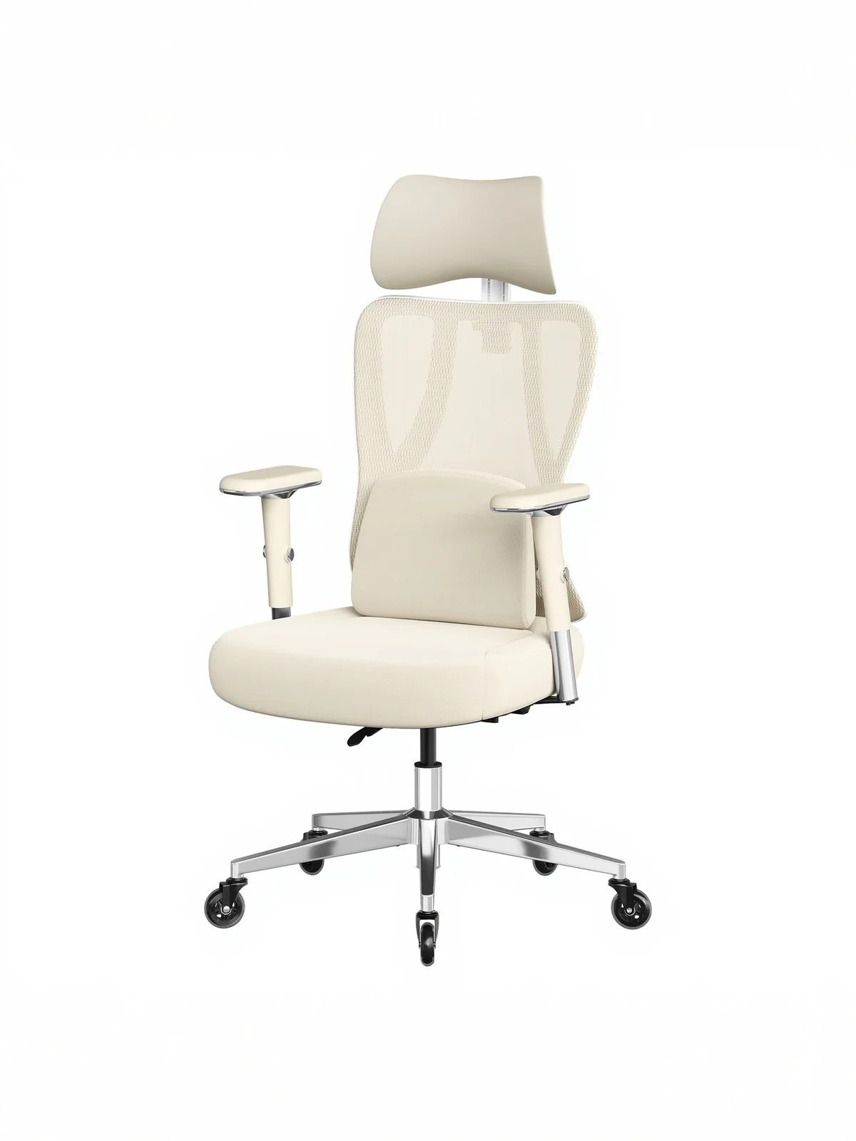 Ergonomic office chair with adjustable lumbar and headrest - Image 2