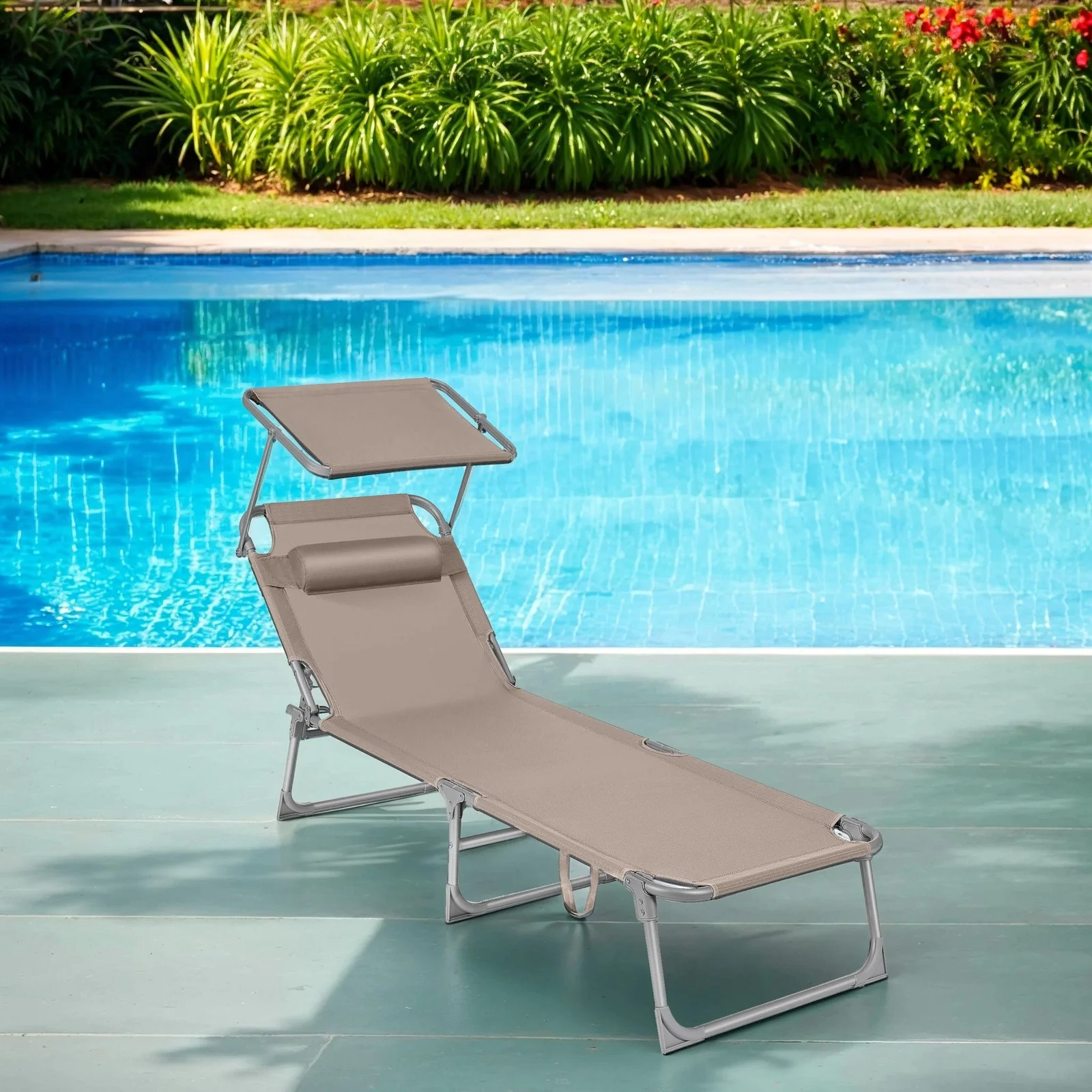 Sun Lounger, Deck Chair Folding, Sunbed