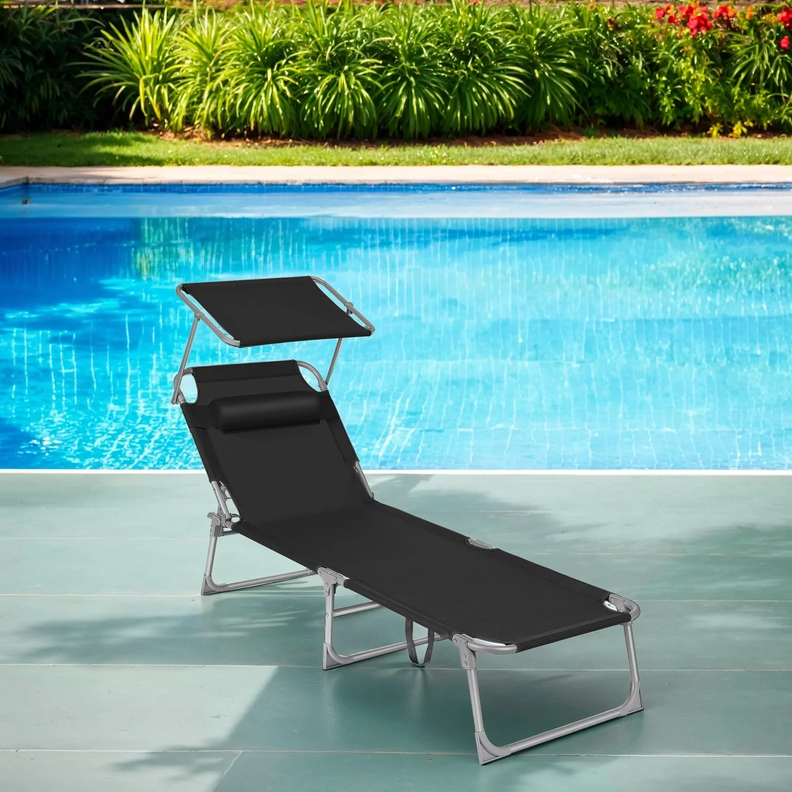 Sun Lounger, Deck Chair Folding, Sunbed - Image 2