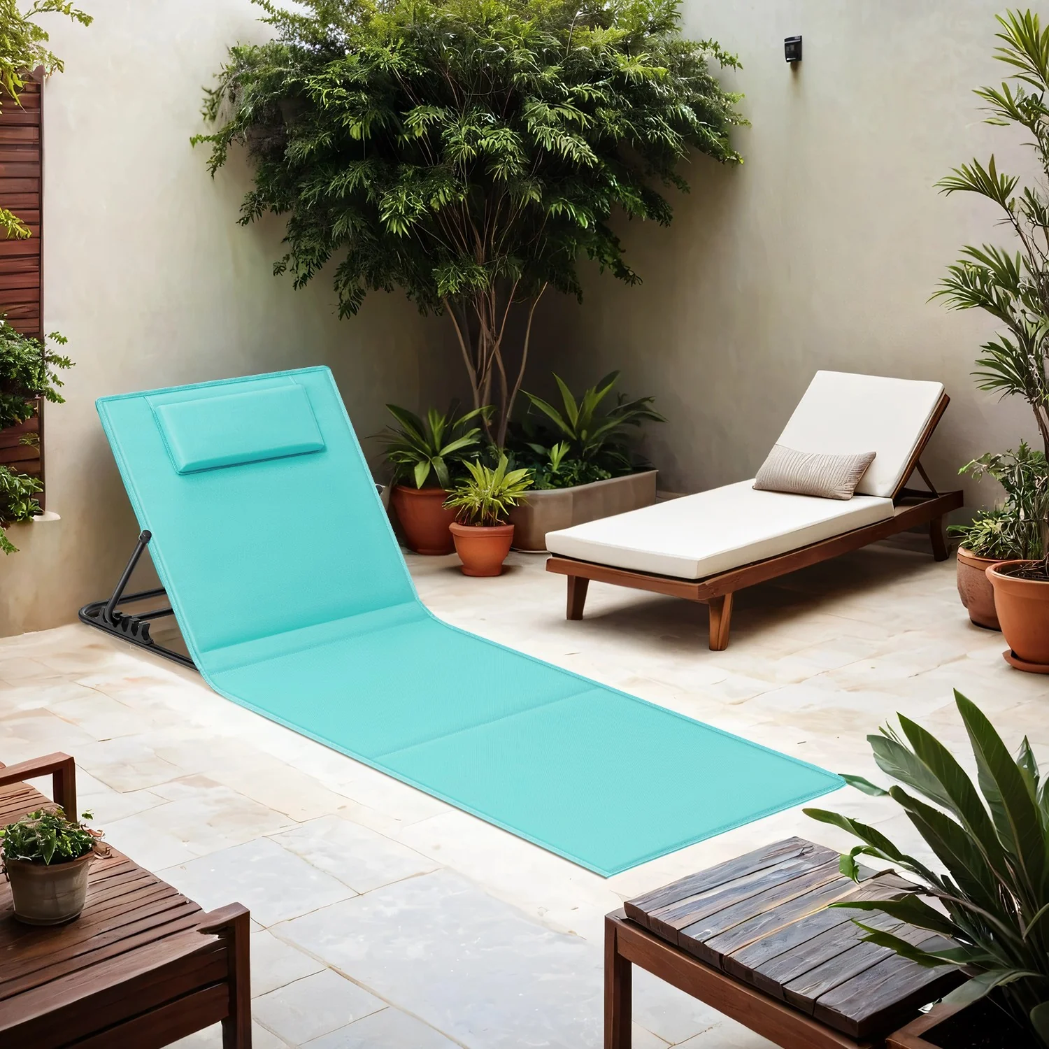 Folding Beach Sunlounger - Image 4