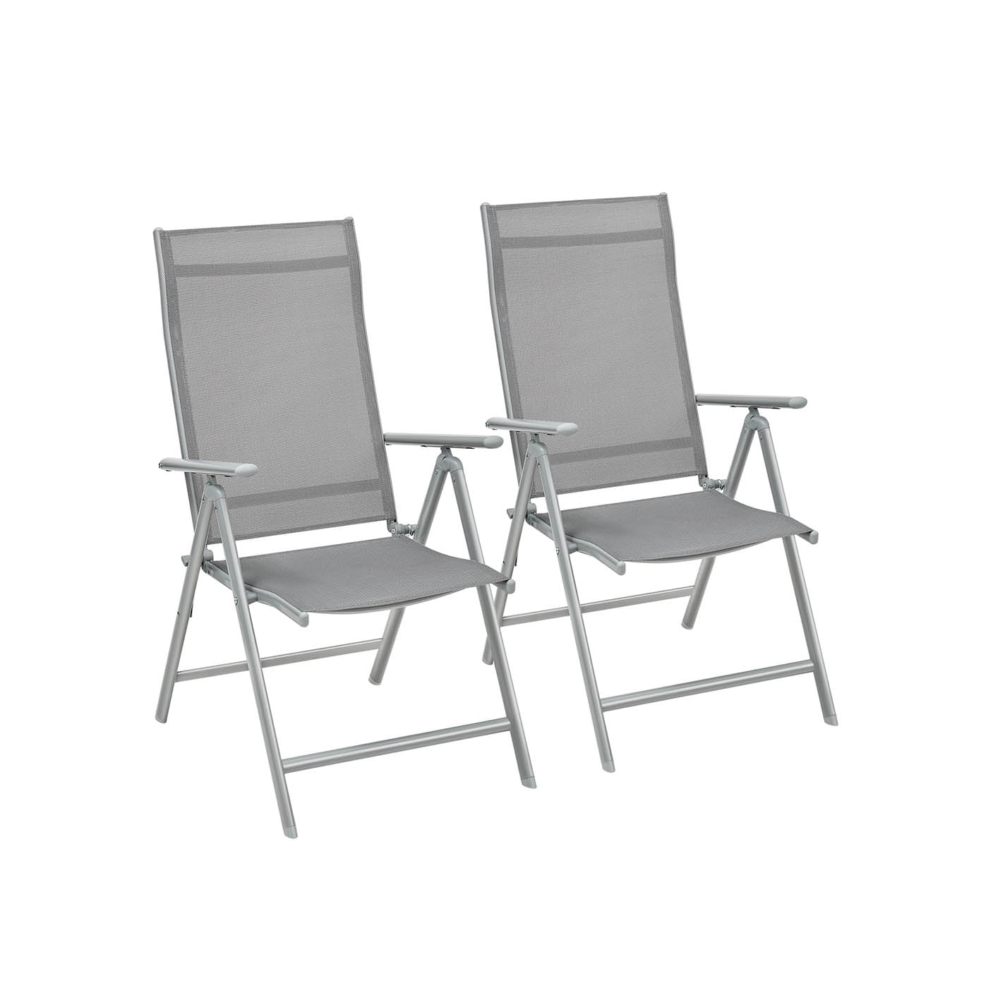 Outdoor Folding Garden Chairs with Adjustable Backrest - Image 3