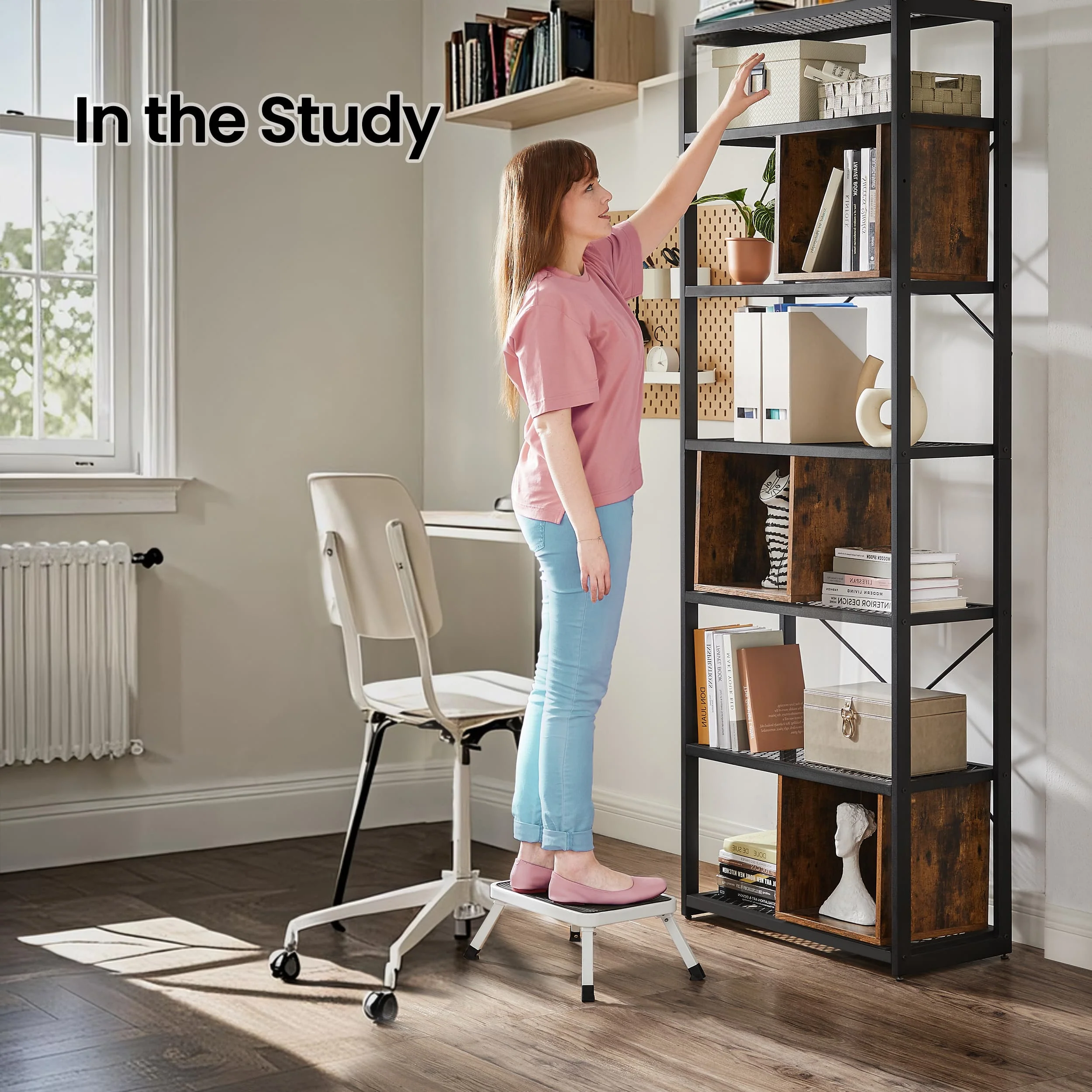 Step Stool, Folding Step Ladder, Non-Slip
